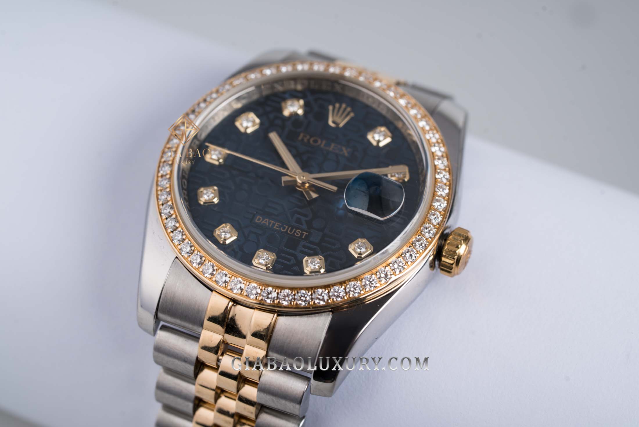 Đồng Hồ Rolex Datejust 36 116243 Mặt Số Vi Tính Xanh