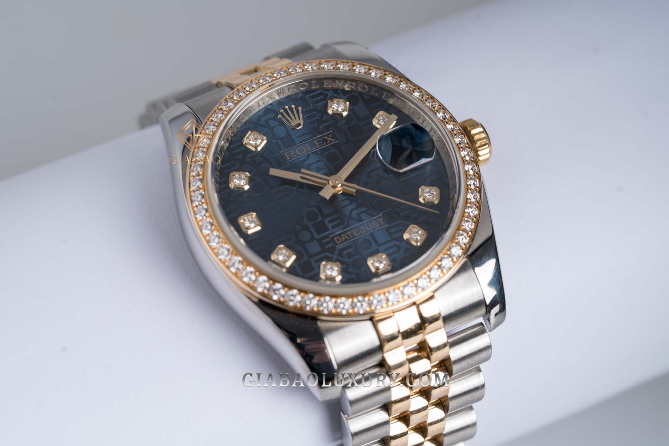 Đồng Hồ Rolex Datejust 36 116243 Mặt Số Vi Tính Xanh