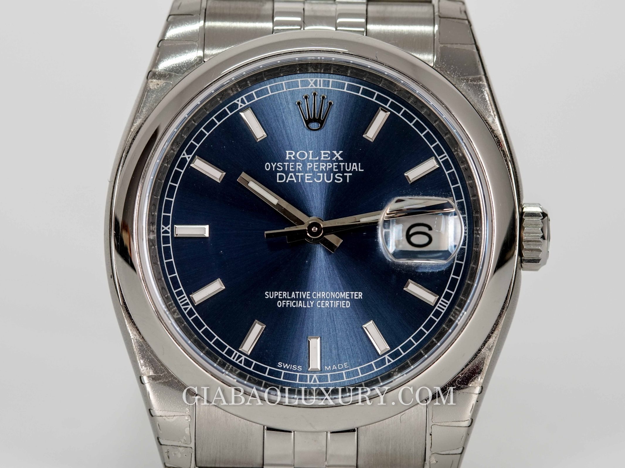 Đồng Hồ Rolex Datejust 36 116200 Mặt Số Xanh