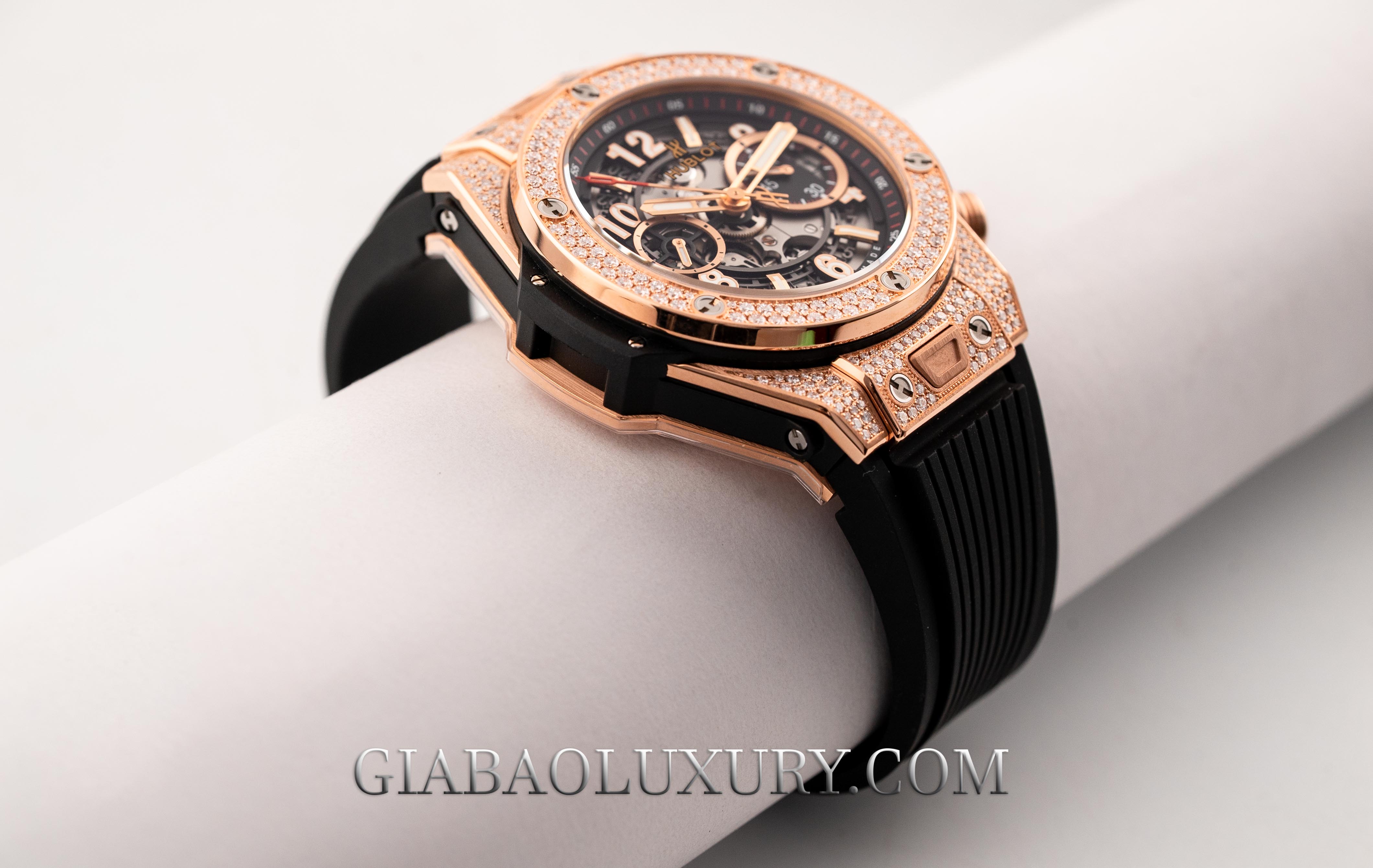 Đồng Hồ Hublot Big Bang Unico King Gold Pave 45mm 411.OX.1180.RX.1704