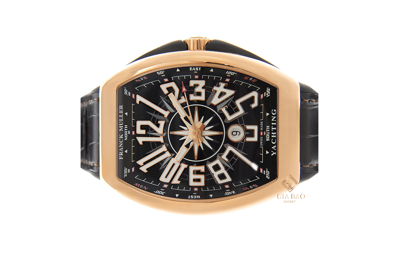 Đồng Hồ Franck Muller Vanguard V 45 SC DT YACHTING (5N.NR) Mặt Số Đen