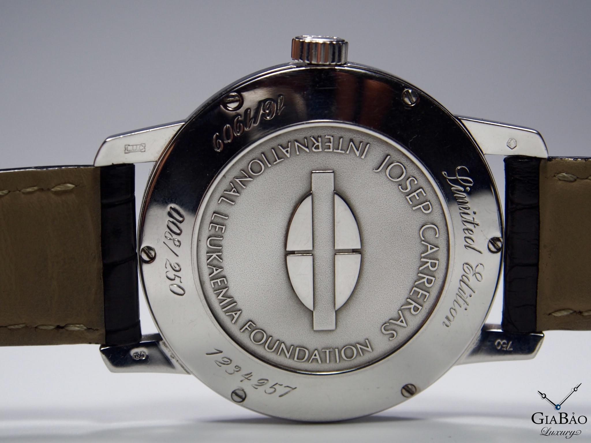 Đồng Hồ Chopard Josep Carreras Automatic Black Dial White Gold Diamond Limited