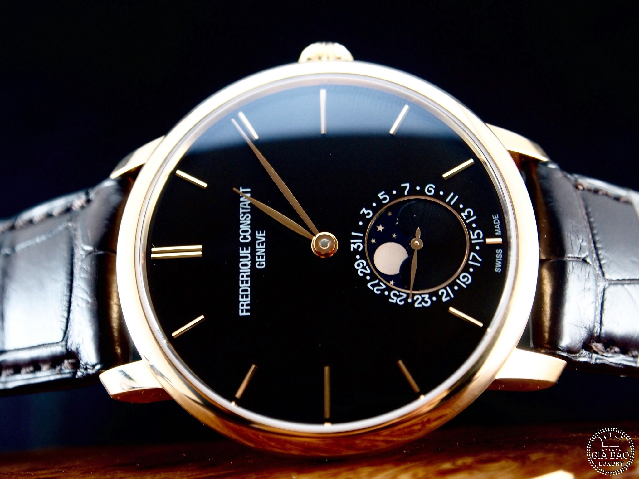 Đồng Hồ Frederique Constans Moonphase 18k Rose Gold