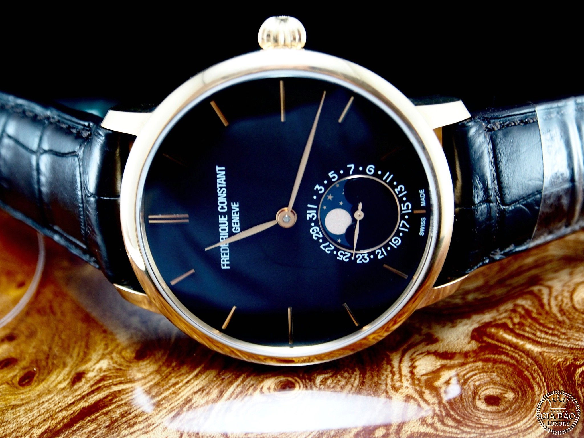 Đồng Hồ Frederique Constans Moonphase 18k Rose Gold