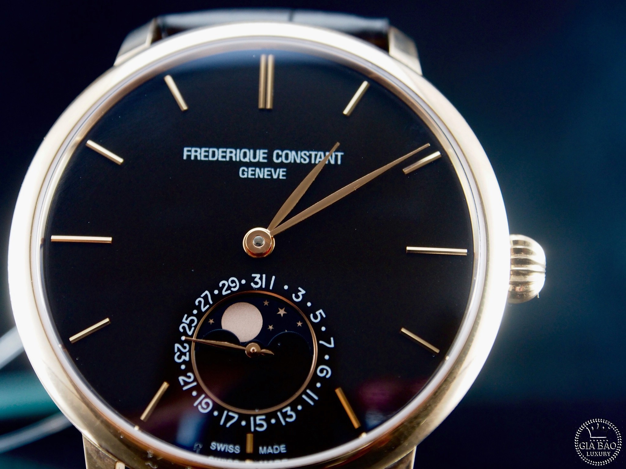 Đồng Hồ Frederique Constans Moonphase 18k Rose Gold