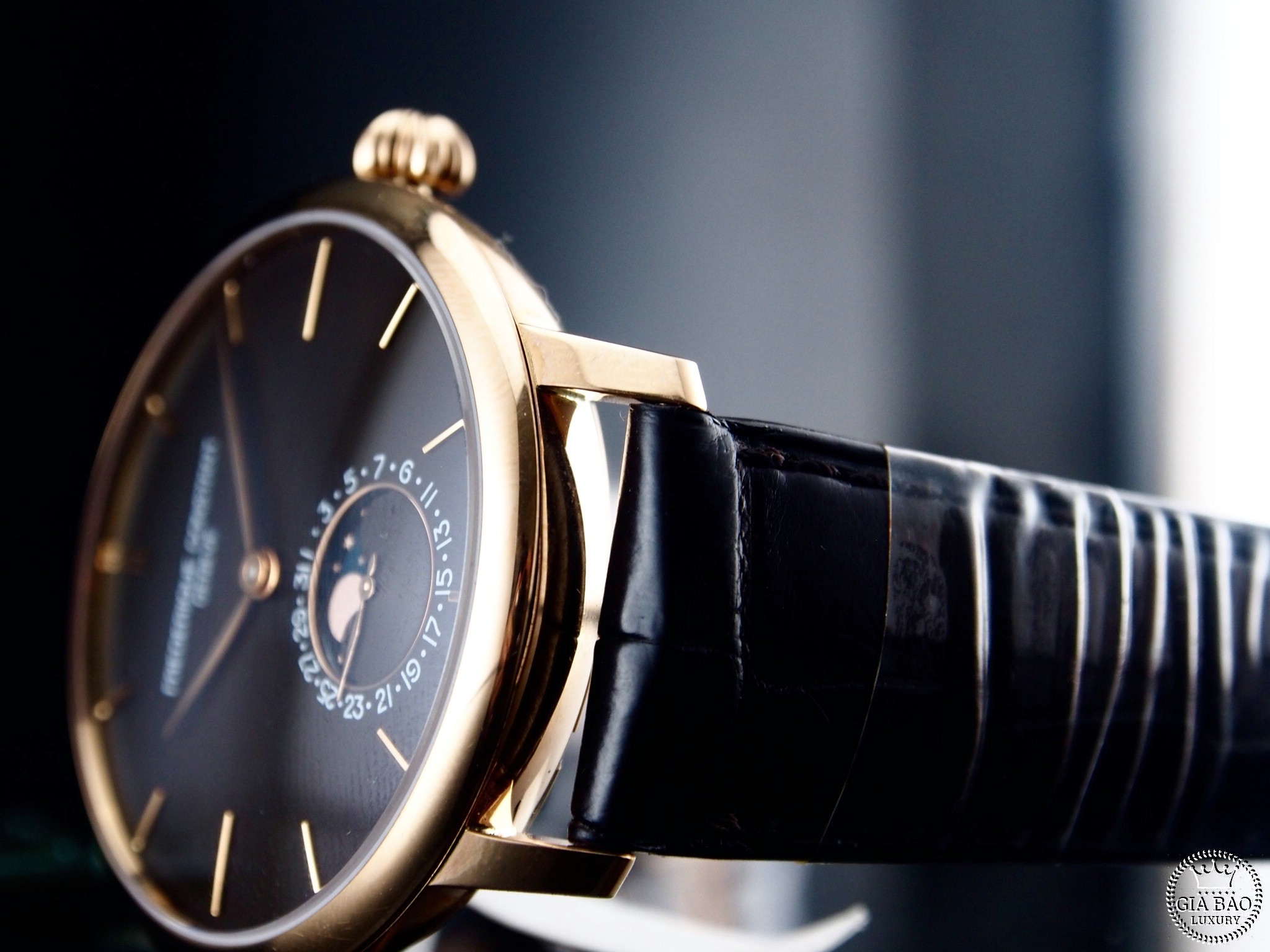 Đồng Hồ Frederique Constans Moonphase 18k Rose Gold