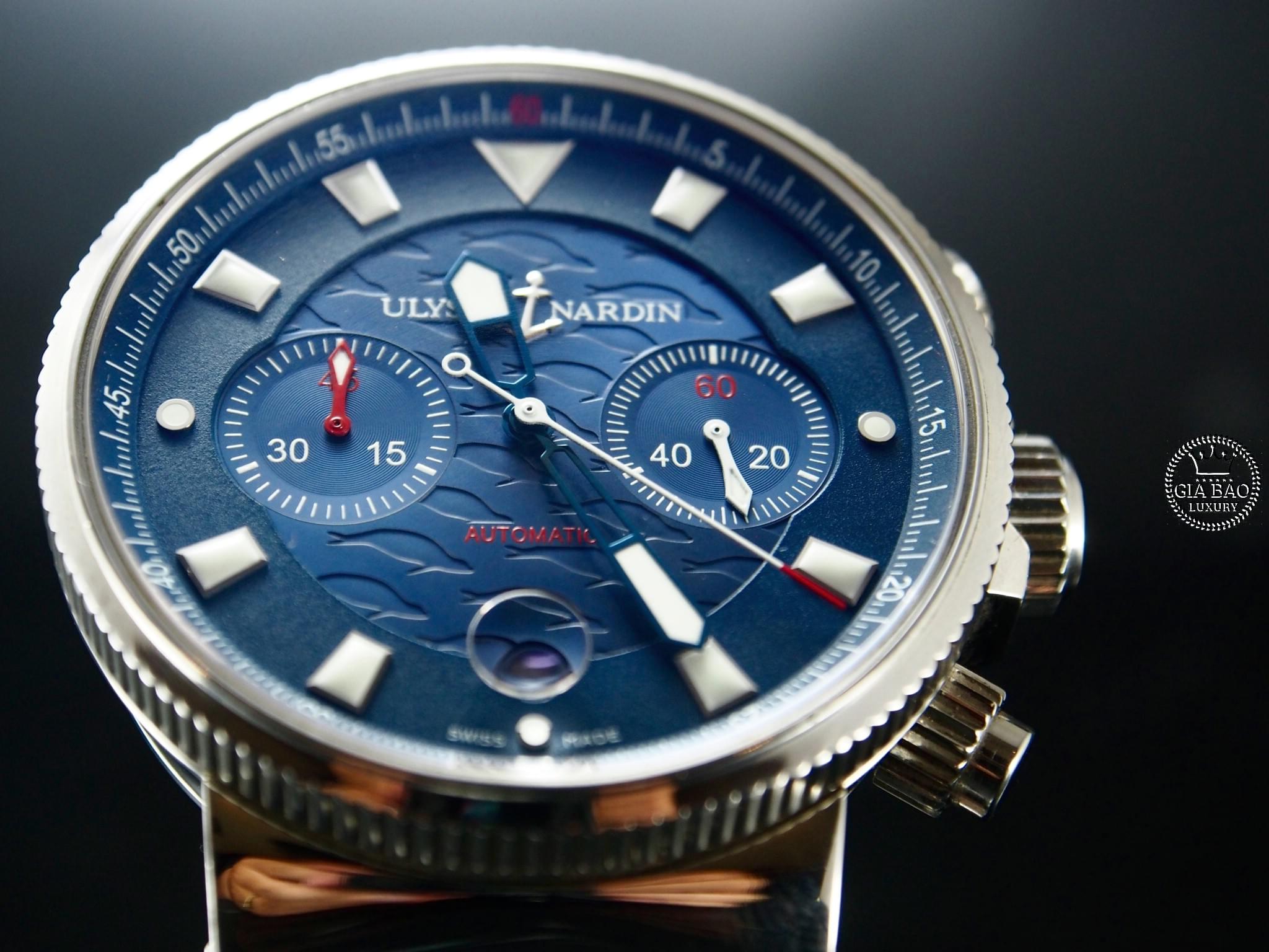 Đồng Hô Ulysse Nardin Maxi Marine Blue Seal Chrono Limited 1846