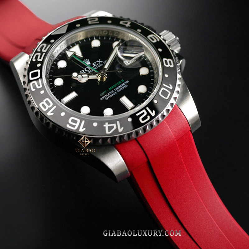 Dây Rubber B Tang Buckle Series cho Rolex GMT Master II Ceramic