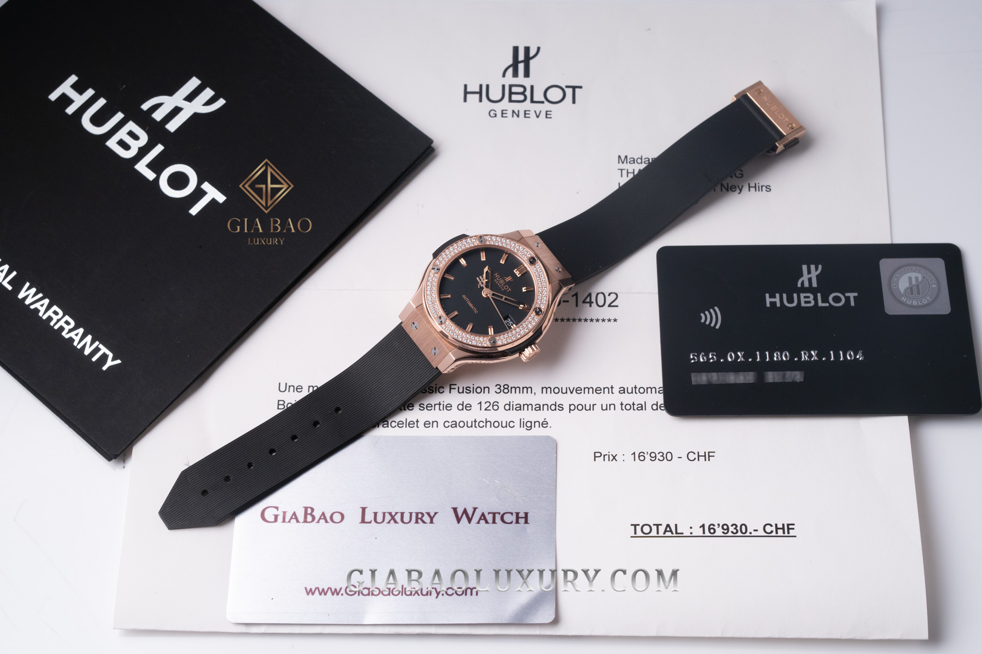 Đồng Hồ Hublot Classic Fusion King Gold 38mm 565.OX.1180.RX.1104