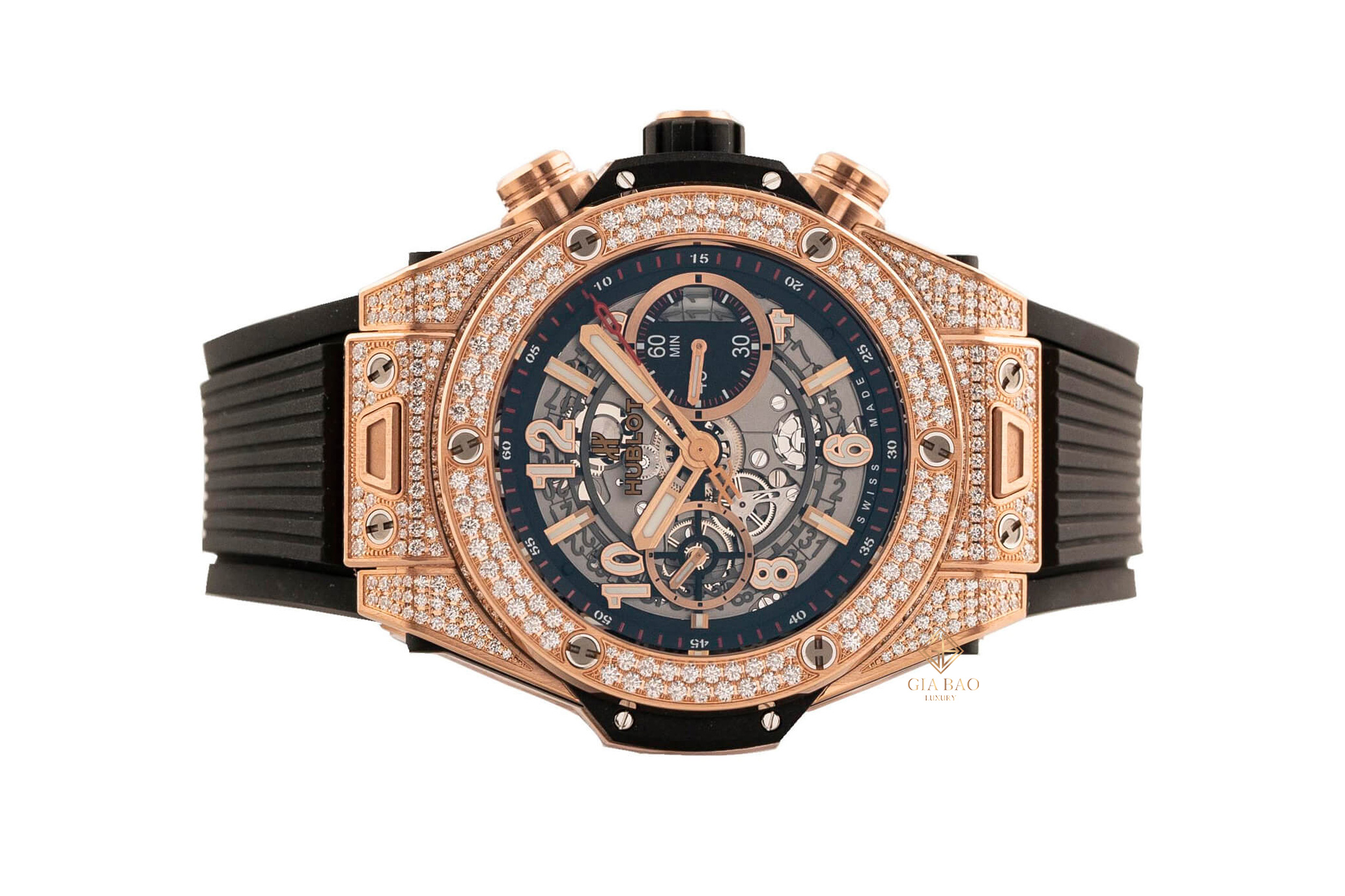 Đồng Hồ Hublot Big Bang Unico King Gold Pave 45mm 411.OX.1180.RX.1704