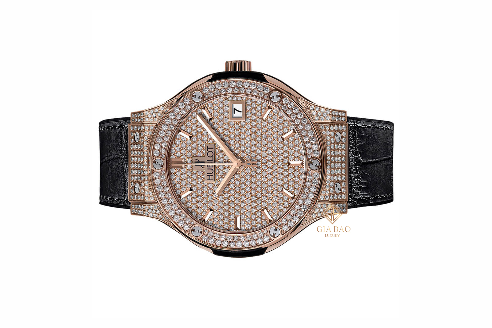 Đồng Hồ Hublot Classic Fusion King Gold Full Pavé 38mm 565.OX.9010.LR.1704