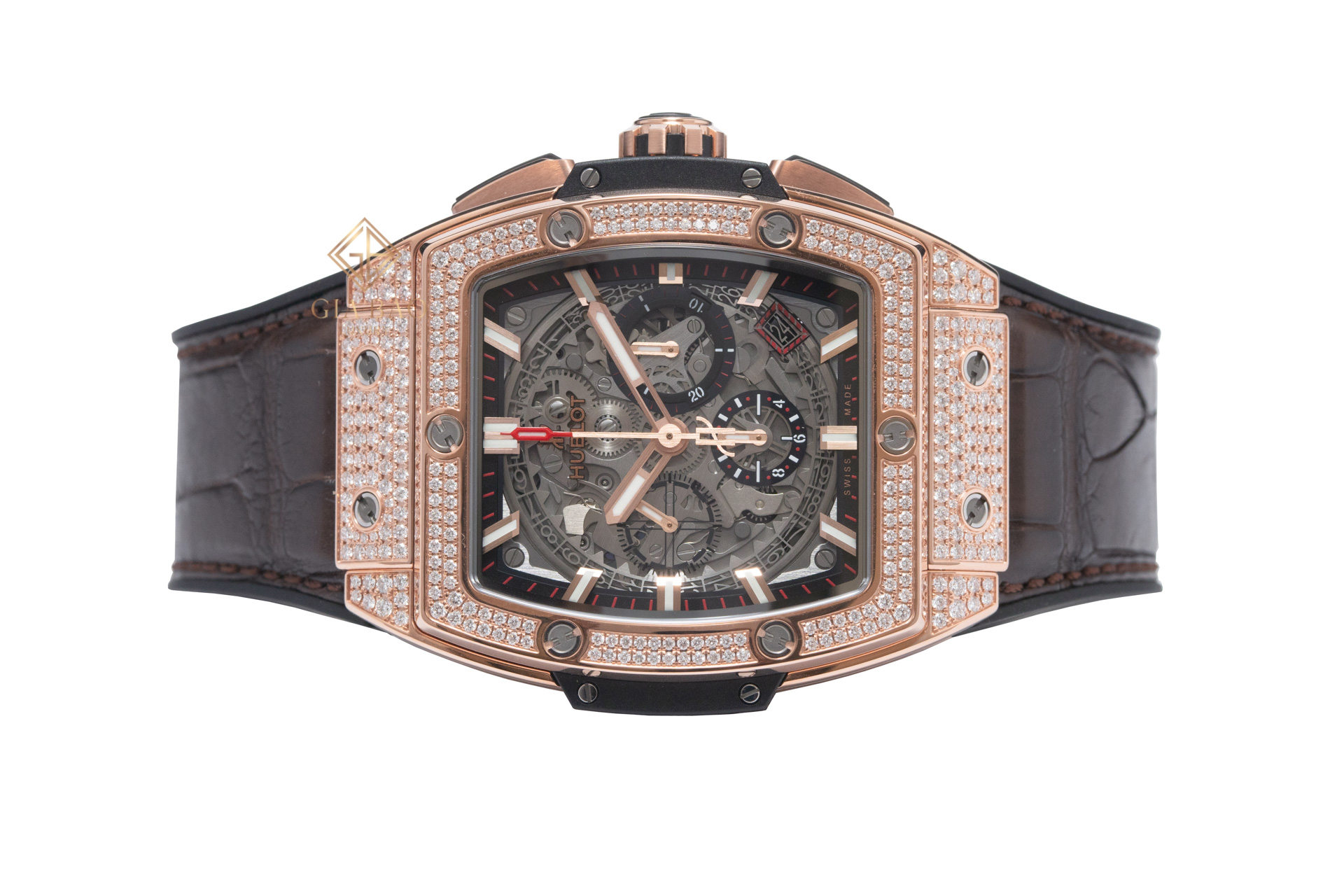 Đồng Hồ Hublot Spirit Of Big Bang King Gold Pavé 42mm 641.OX.0183.LR.1704