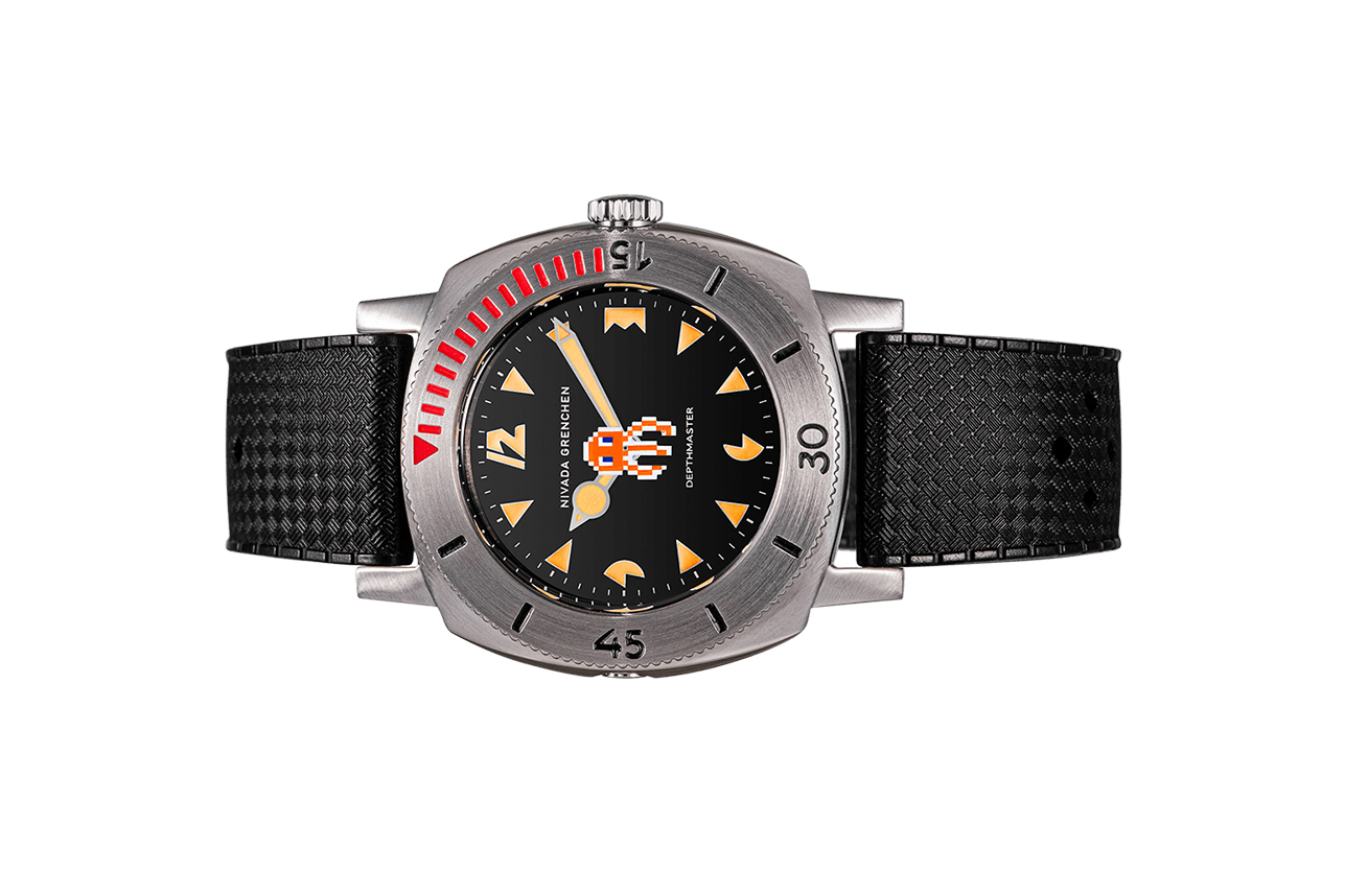 Đồng hồ đeo tay thương hiệu Nivada Grenchen, dòng sản phẩm Depthmaster, Ref number: 14110A, mặt số Jellyfish, size 39mm, máy tự động, vỏ thép không gỉ 316, dây da bò, mới 100%
