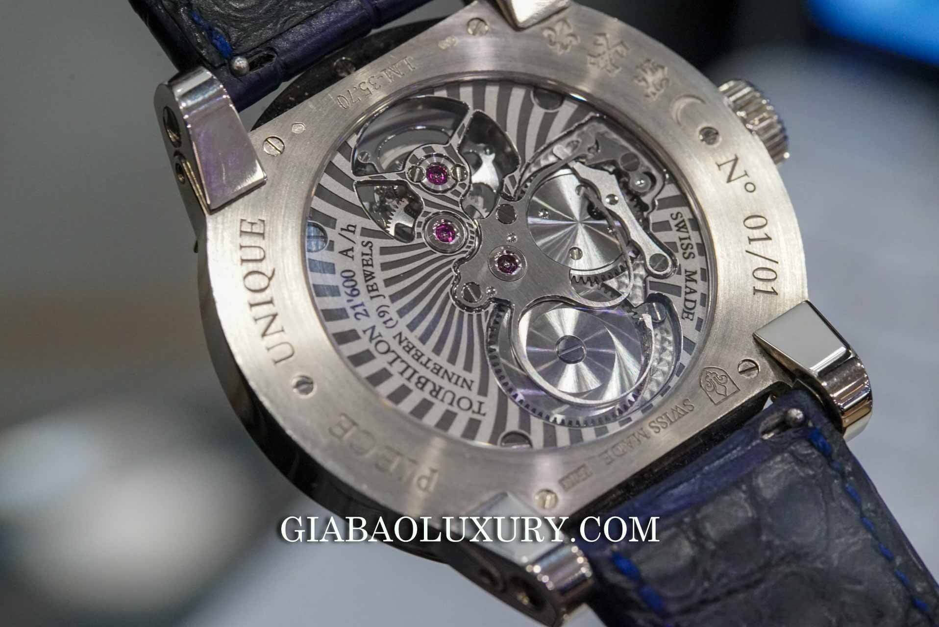 Đồng Hồ Louis Moinet Lapis Lazuli Tourbillon Watch Anish