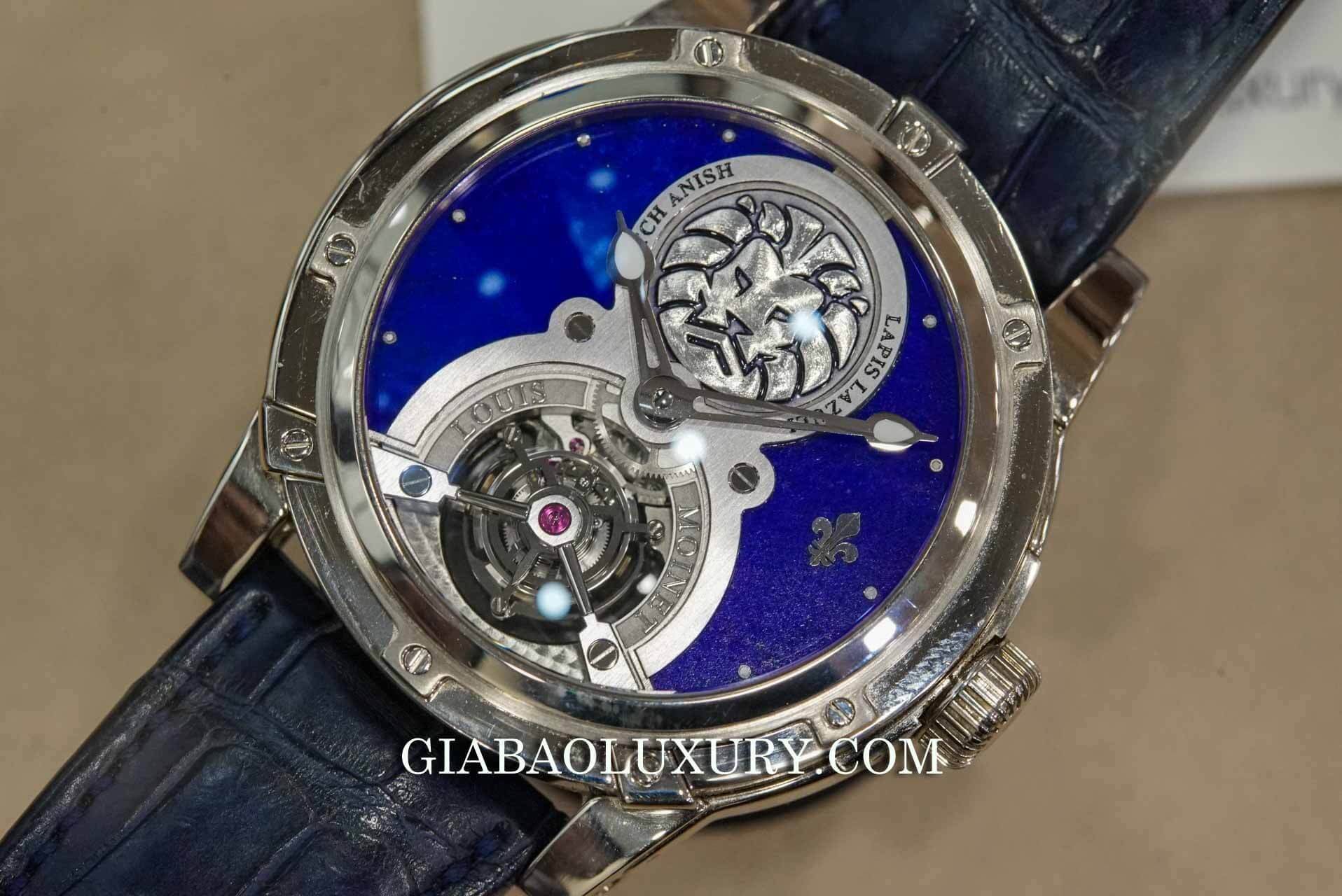 Đồng Hồ Louis Moinet Lapis Lazuli Tourbillon Watch Anish