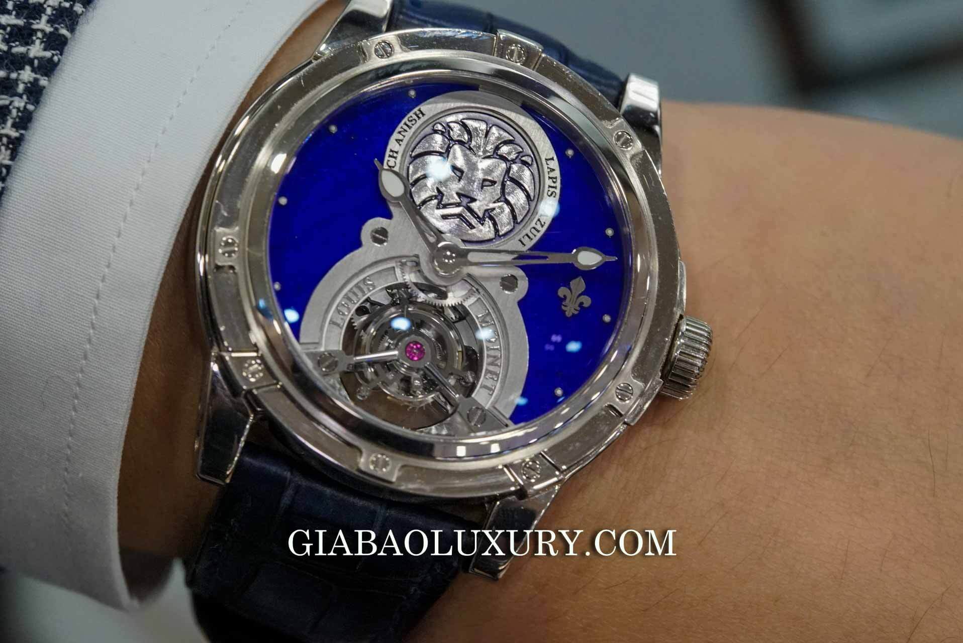 Đồng Hồ Louis Moinet Lapis Lazuli Tourbillon Watch Anish