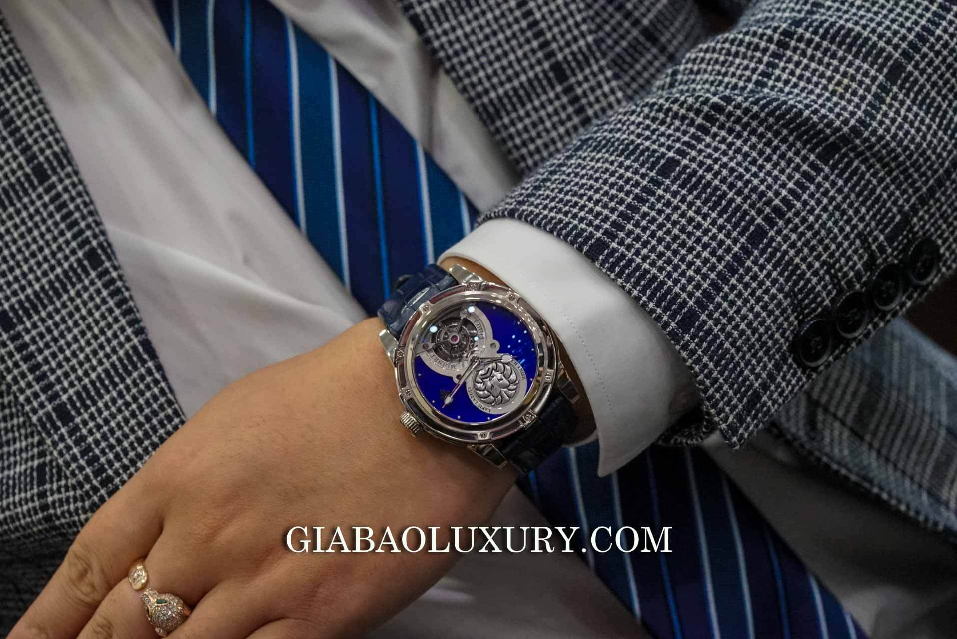 Đồng Hồ Louis Moinet Lapis Lazuli Tourbillon Watch Anish