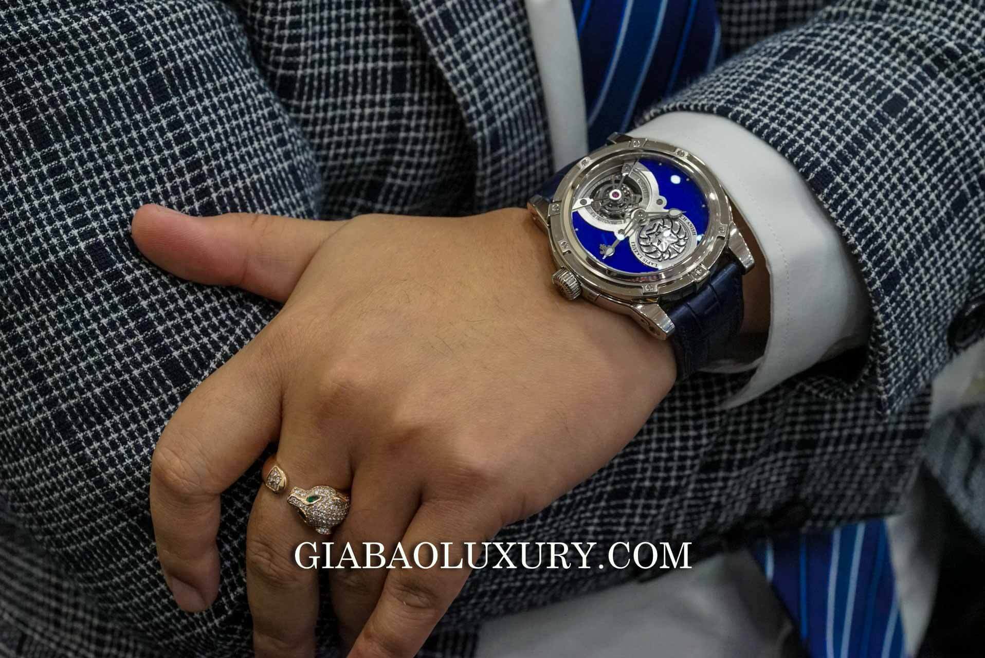 Đồng Hồ Louis Moinet Lapis Lazuli Tourbillon Watch Anish