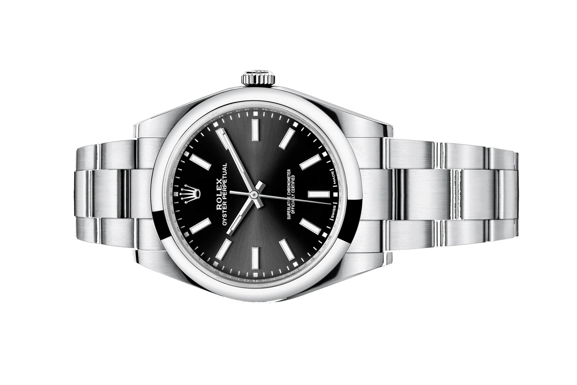 Đồng Hồ Rolex Oyster Perpetual 39 114300 Mặt Số Đen