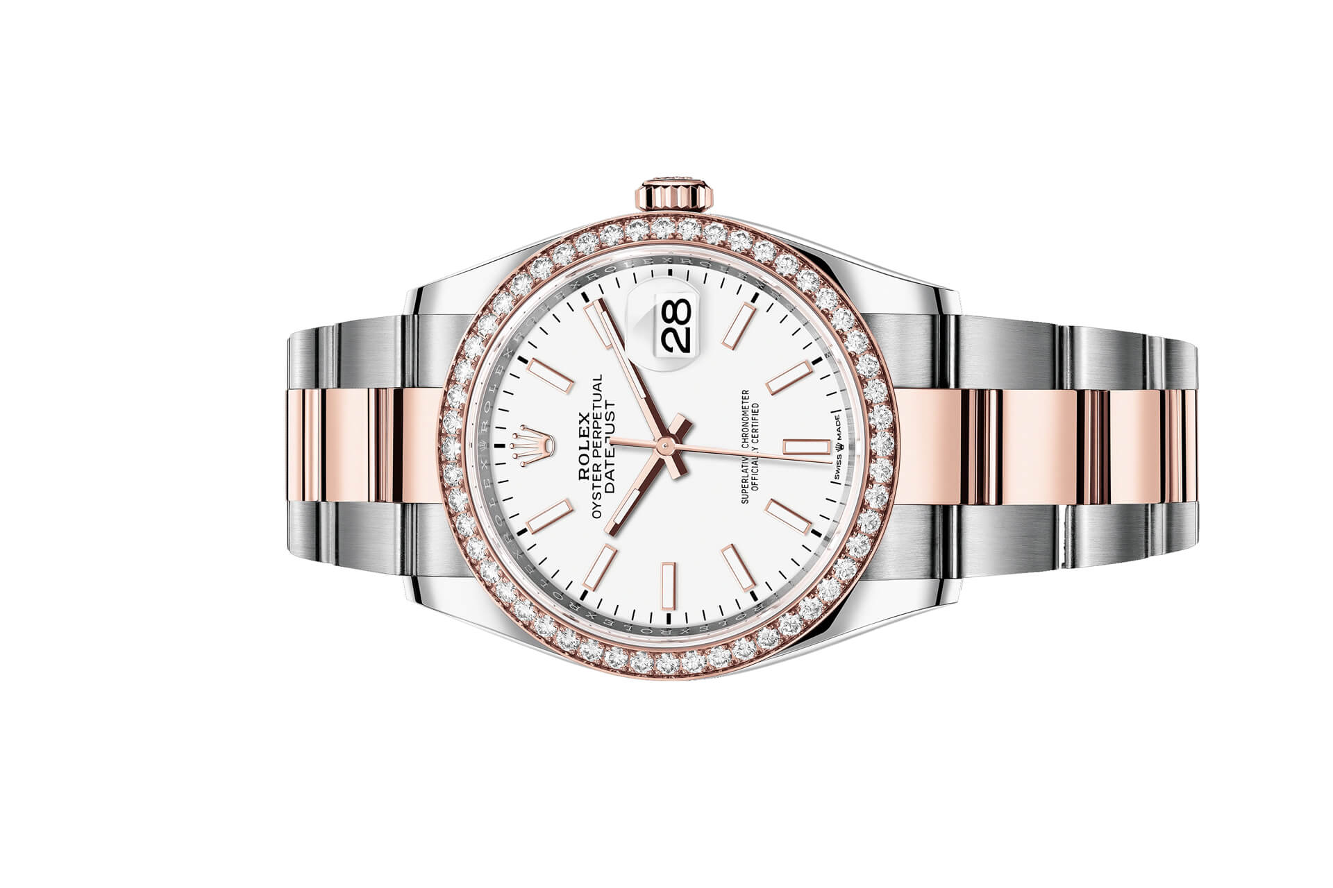 Đồng Hồ Rolex Datejust 36 126281RBR Mặt Số Trắng Dây Đeo Oyster (Like New)
