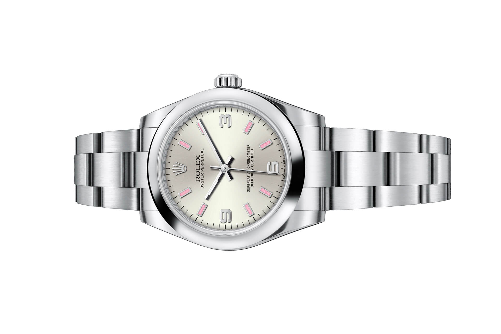 Đồng Hồ Rolex Oyster Perpetual 31 177200 Mặt Số Bạc