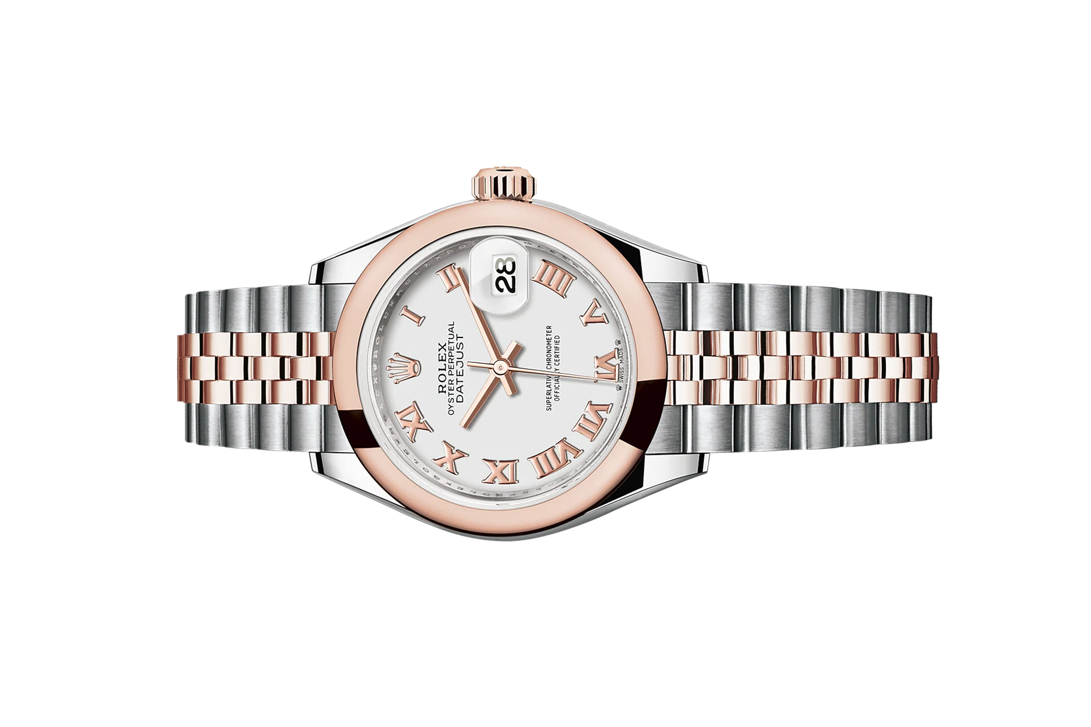 Đồng Hồ Rolex Lady-Datejust 279161 Mặt Số Trắng Cọc Số La Mã