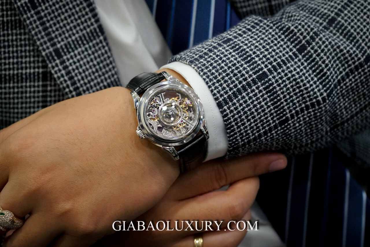 Đồng Hồ Omega De Ville Platinum Tourbillon 5945.30.31