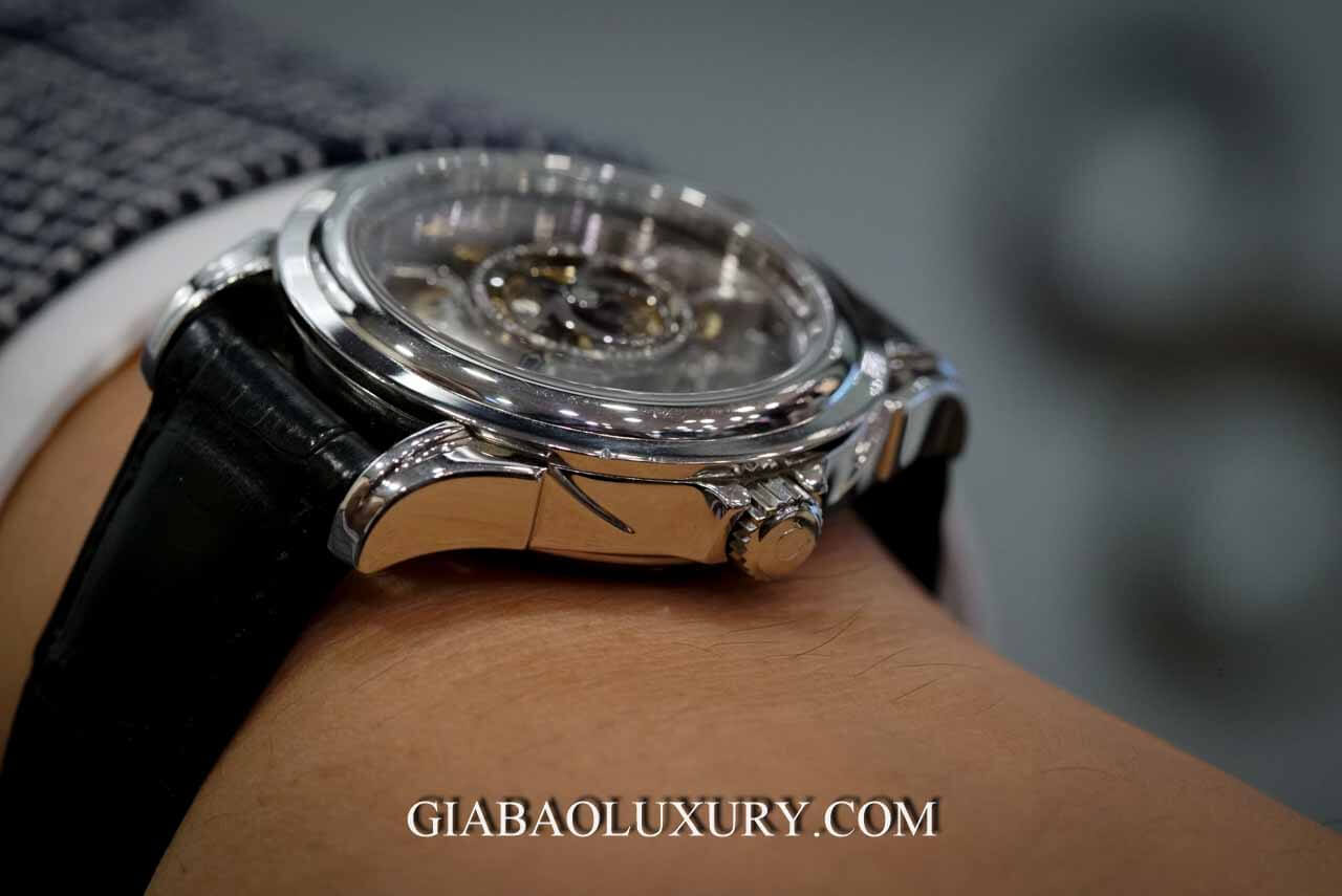 Đồng Hồ Omega De Ville Platinum Tourbillon 5945.30.31