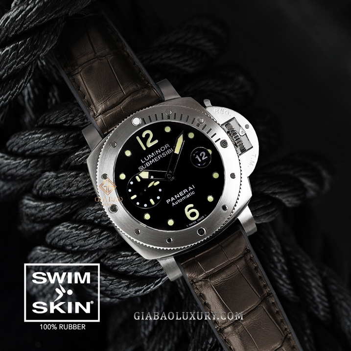 Dây Rubber B SwimSkin® Alligator cho Panerai Luminor Submersible 44mm