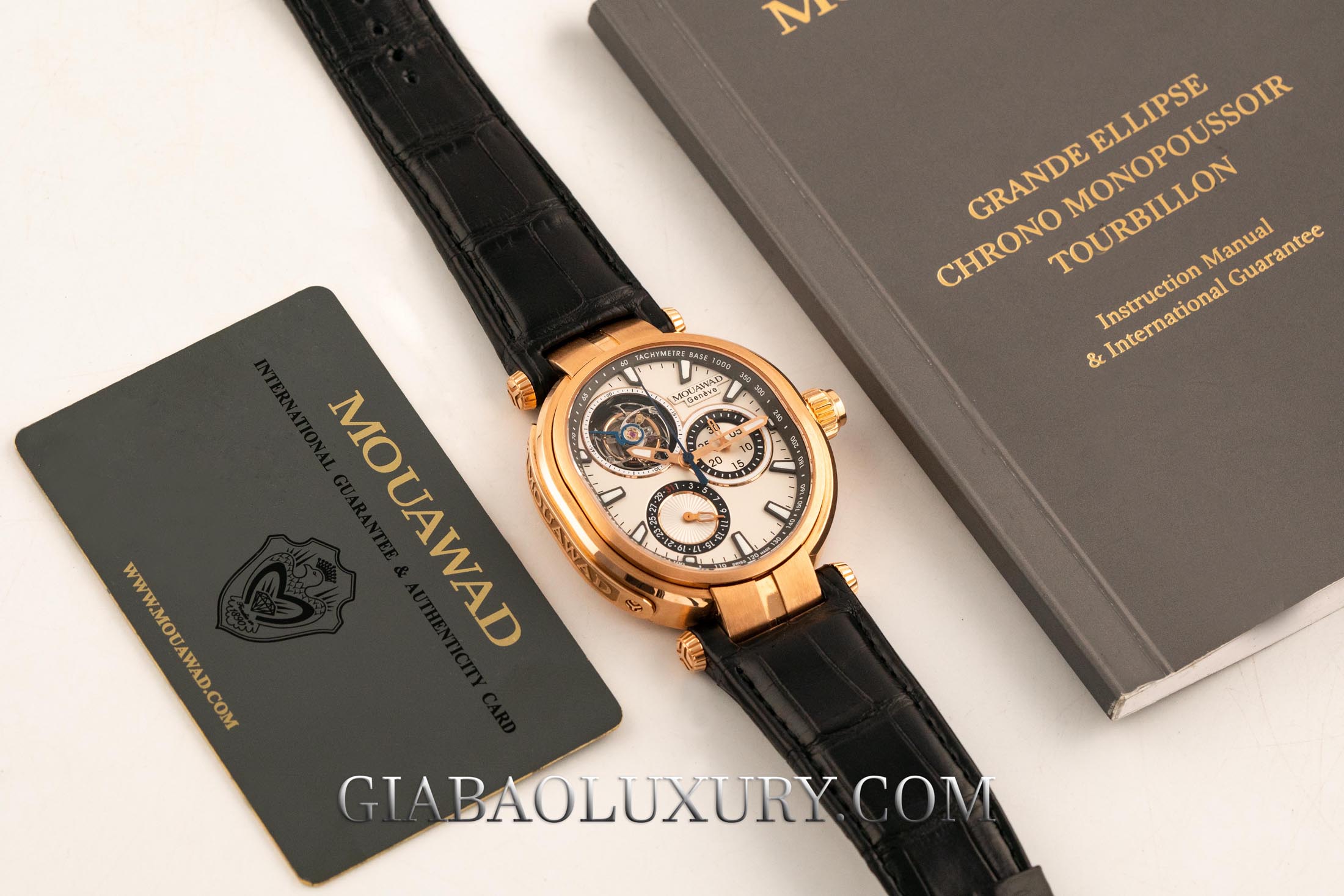 Đồng Hồ Mouawad Grande Ellipse Chrono Mono Poussoir Tourbillon