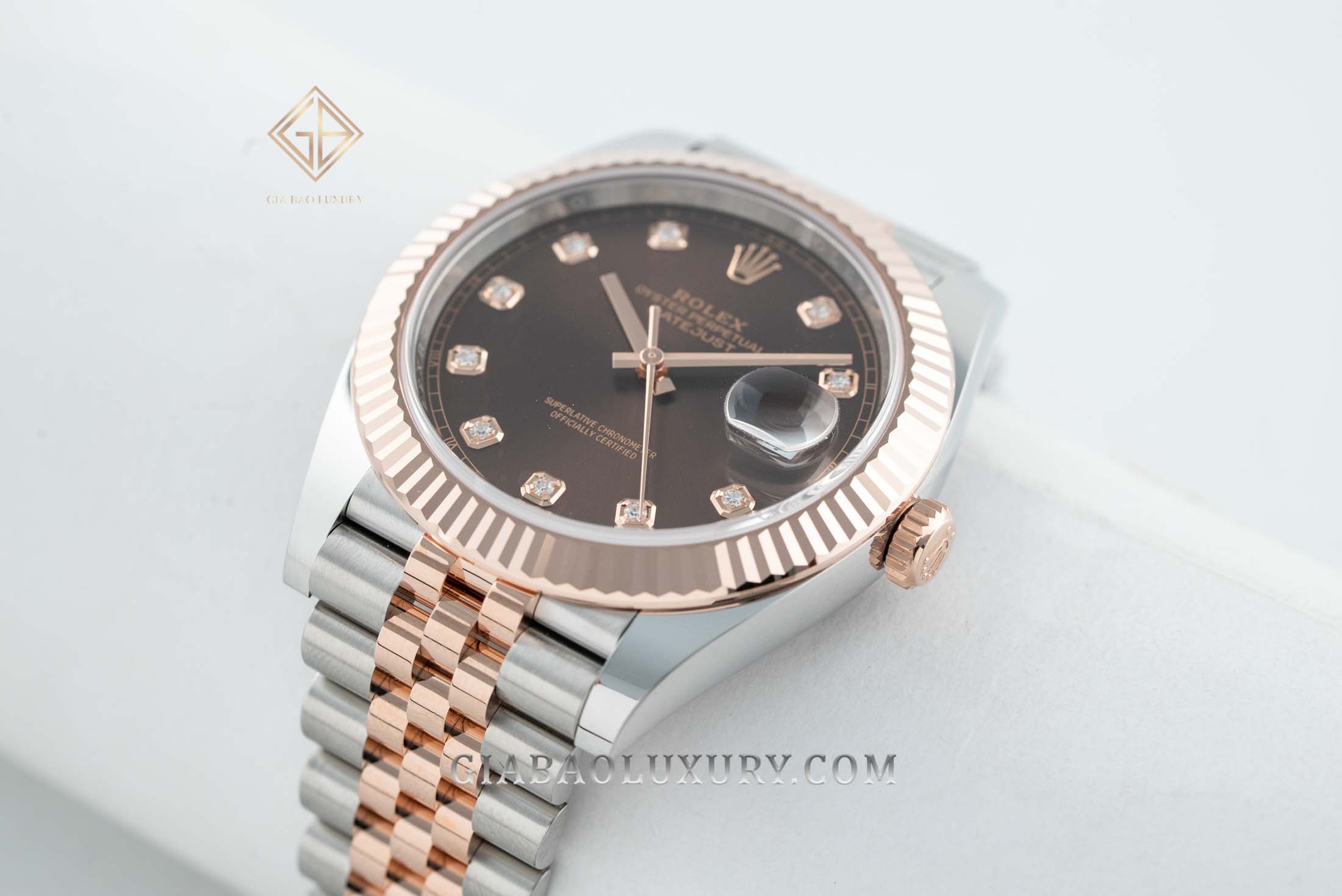 Đồng Hồ Rolex Datejust 41 126331 Mặt Số Chocolate Nạm Kim Cương (Like New)