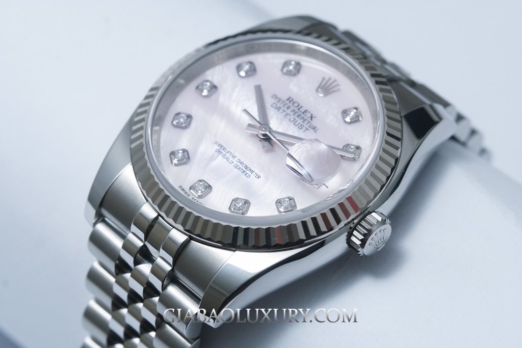 Đồng Hồ Rolex Datejust 36 116234 Mặt Số Vỏ Trai Hồng