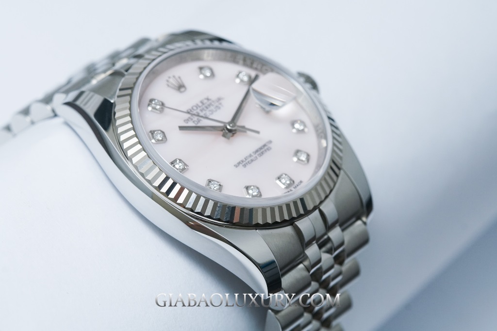 Đồng Hồ Rolex Datejust 36 116234 Mặt Số Vỏ Trai Hồng