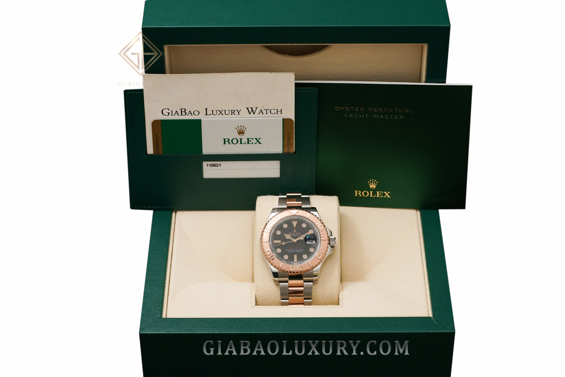 Đồng Hồ Rolex Yacht-Master 116621 Mặt Số Đen