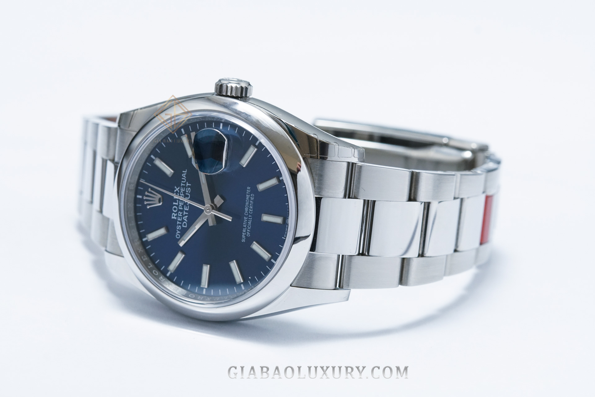 Đồng Hồ Rolex Datejust 36 126200 Mặt Số Xanh Dây Đeo Oyster