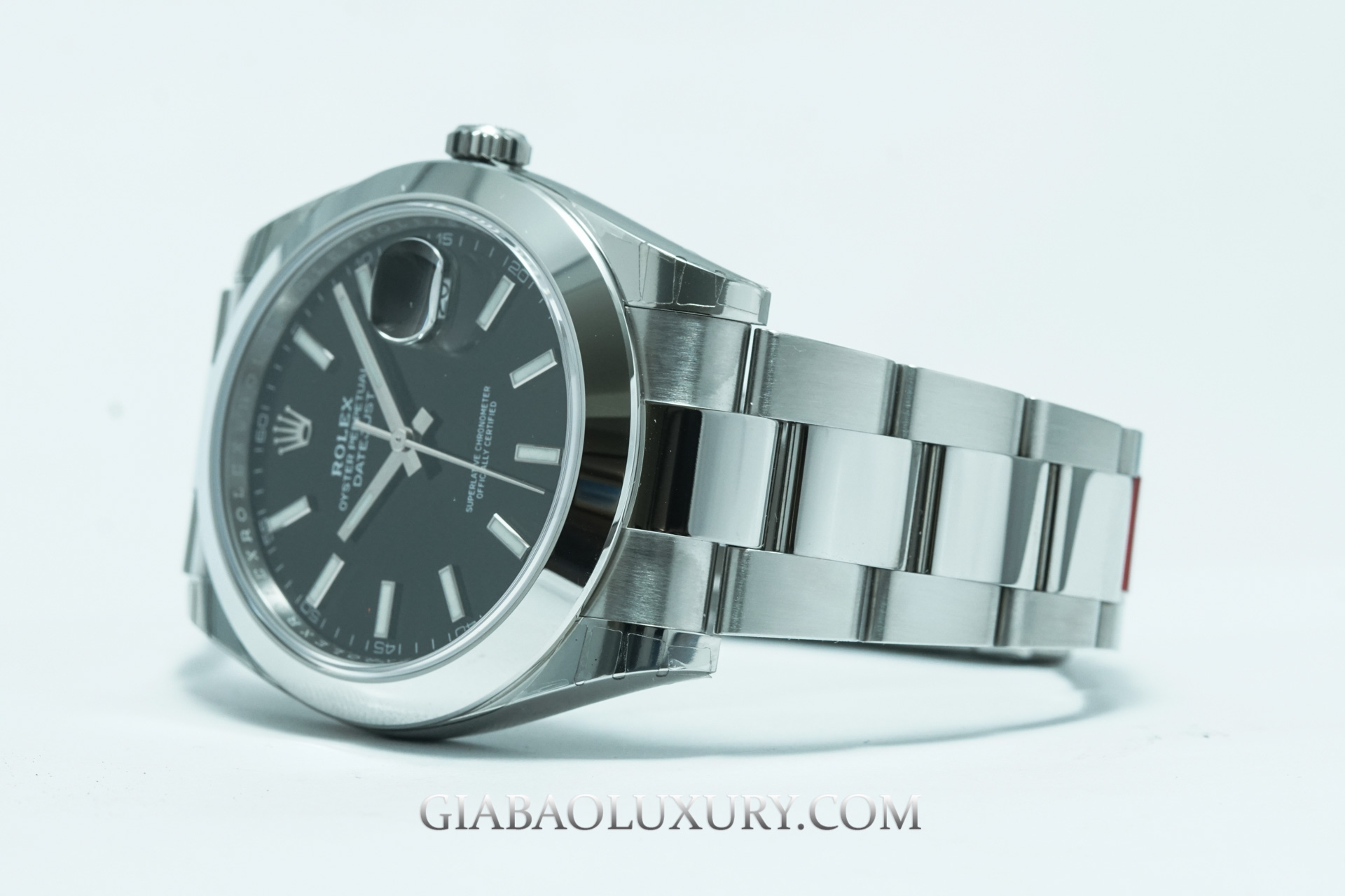 Đồng Hồ Rolex Datejust 41 126300 Mặt Số Đen Dây Đeo Oyster