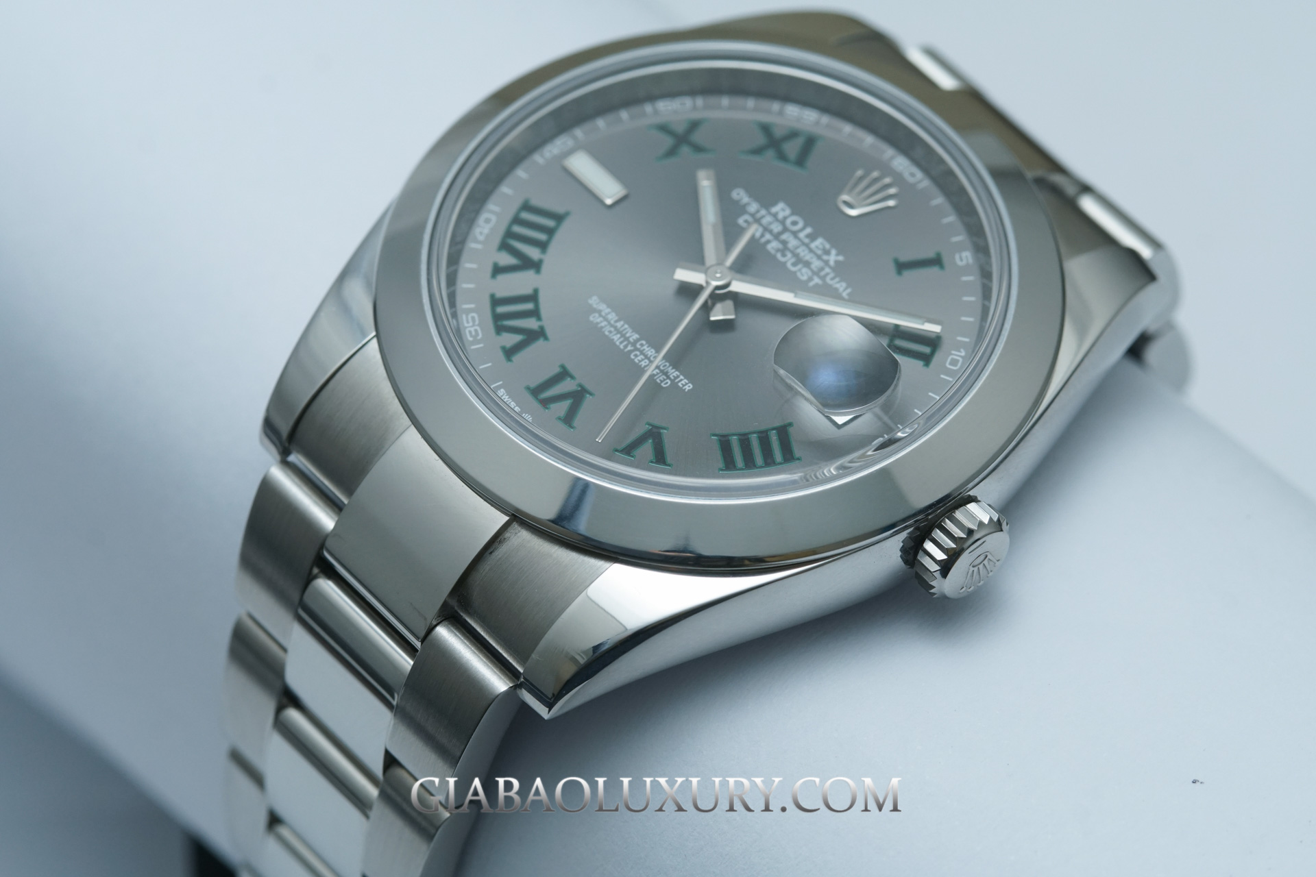 Đồng Hồ Rolex Datejust 41 126300 Mặt Số Wimbledon Dây Đeo Oyster