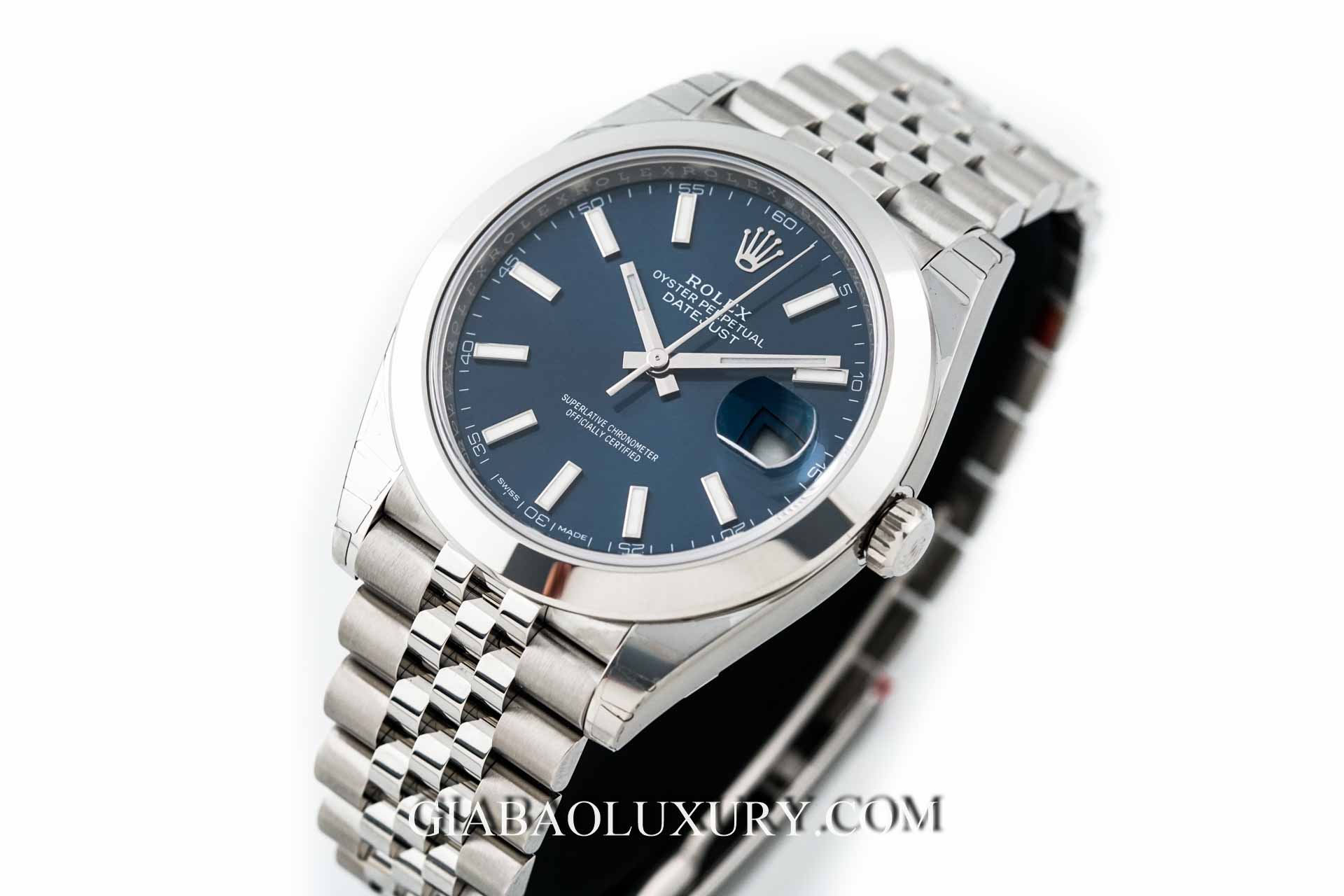 Đồng Hồ Rolex Datejust 41 126300 Mặt Số Xanh