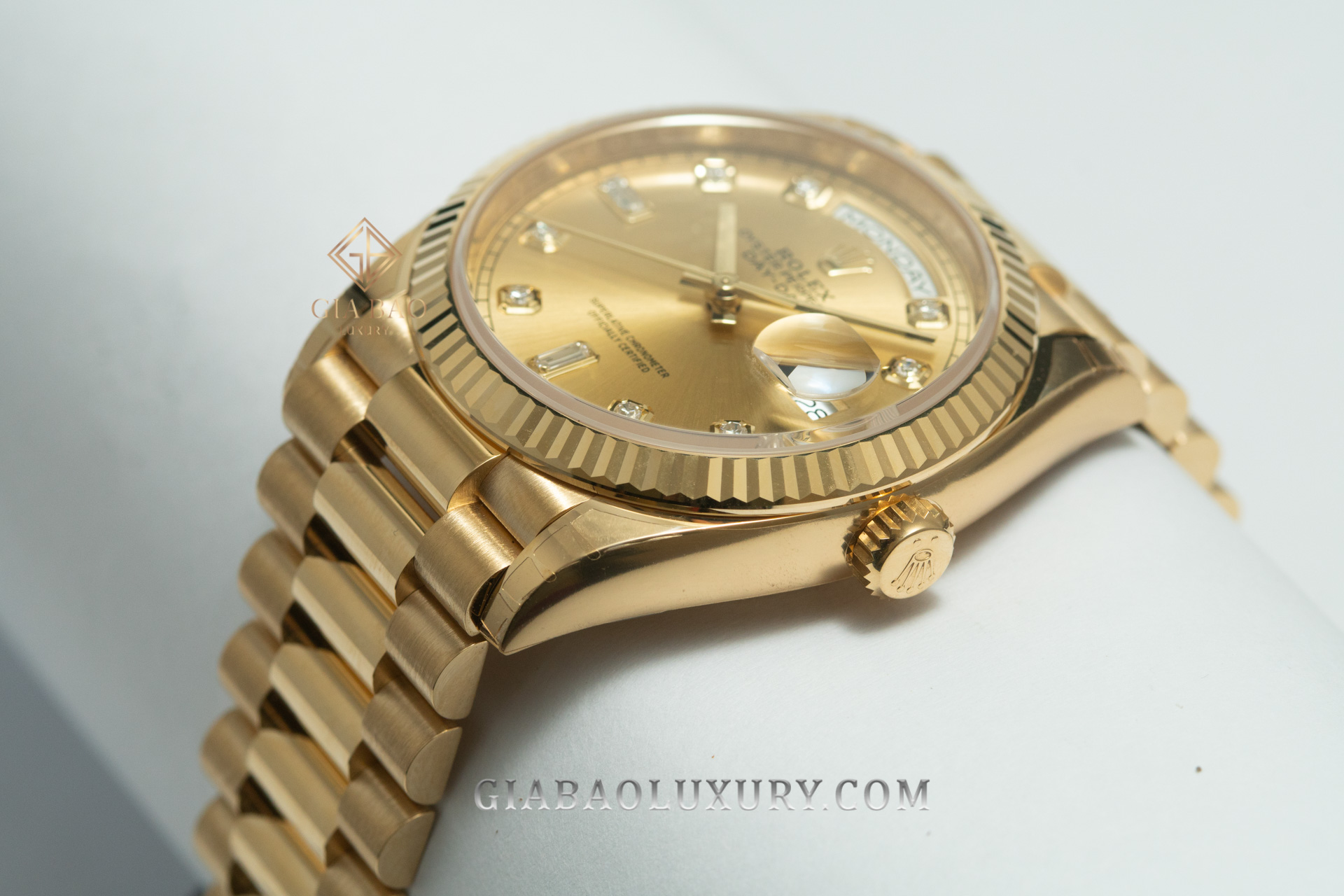 Đồng Hồ Rolex Day-Date 36 128238 Mặt Số Vàng Cọc Số Kim Cương Đồng Hồ Rolex Day-Date 36 128238 Mặt Số Vàng Cọc Số Kim Cương