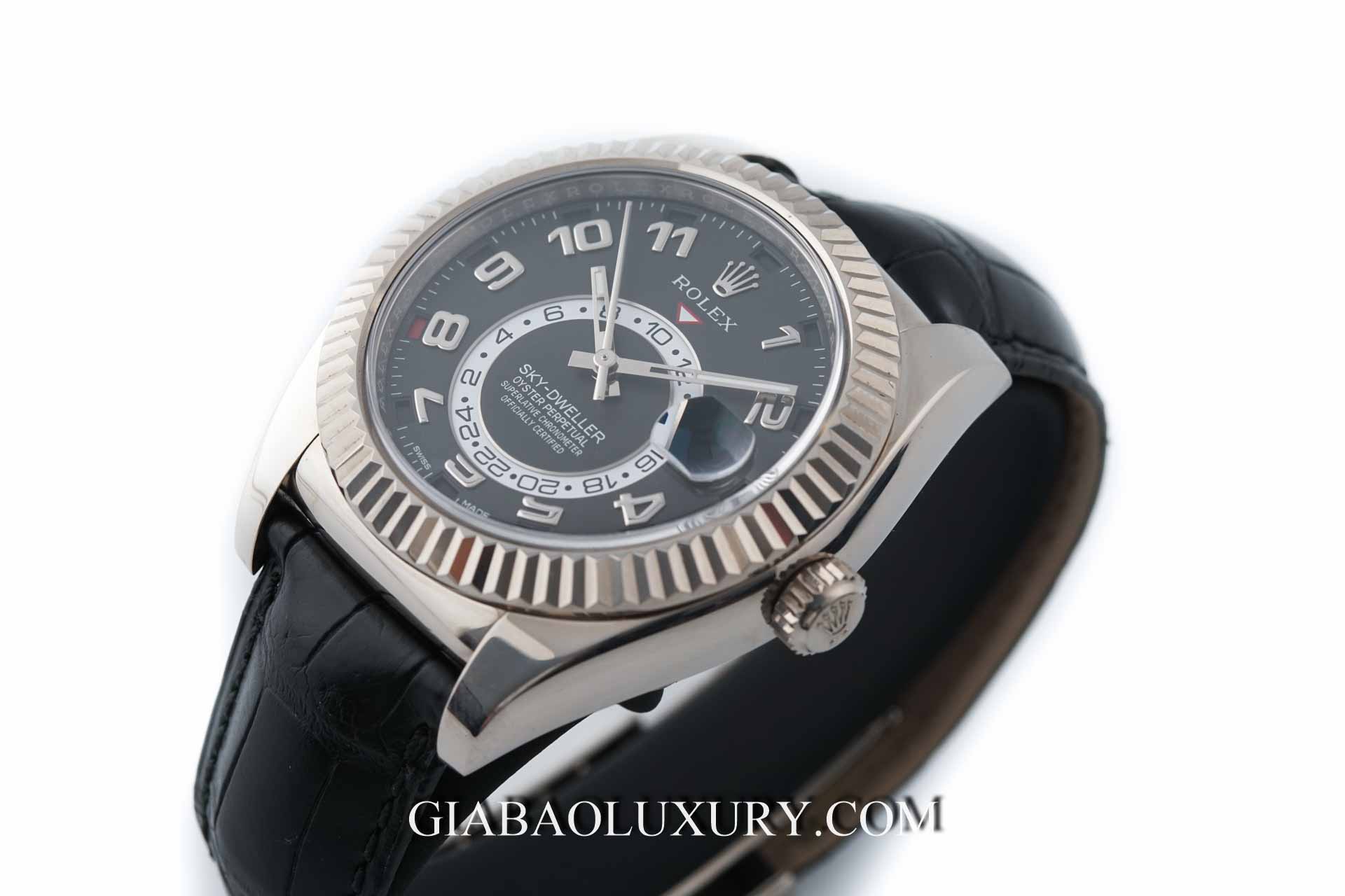 Đồng hồ Rolex Sky Dweller 326139 Mặt Số Đen