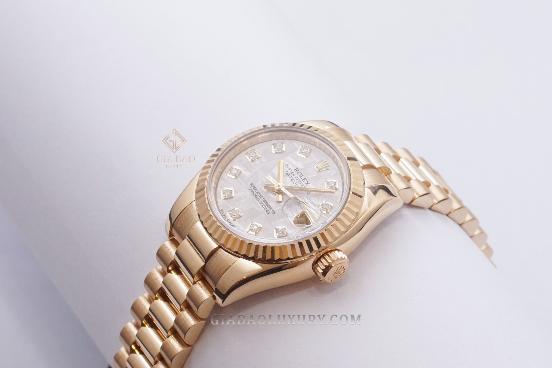 Đồng Hồ Rolex Lady Datejust 179178 Mặt Số Thiên Thạch