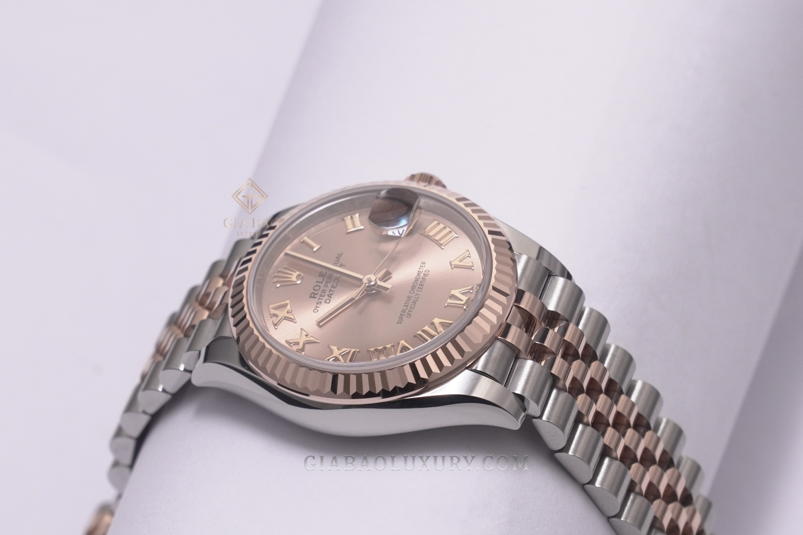 Đồng Hồ Rolex Datejust 31 278271 Mặt Số Hồng Cọc Số La Mã (Like New)