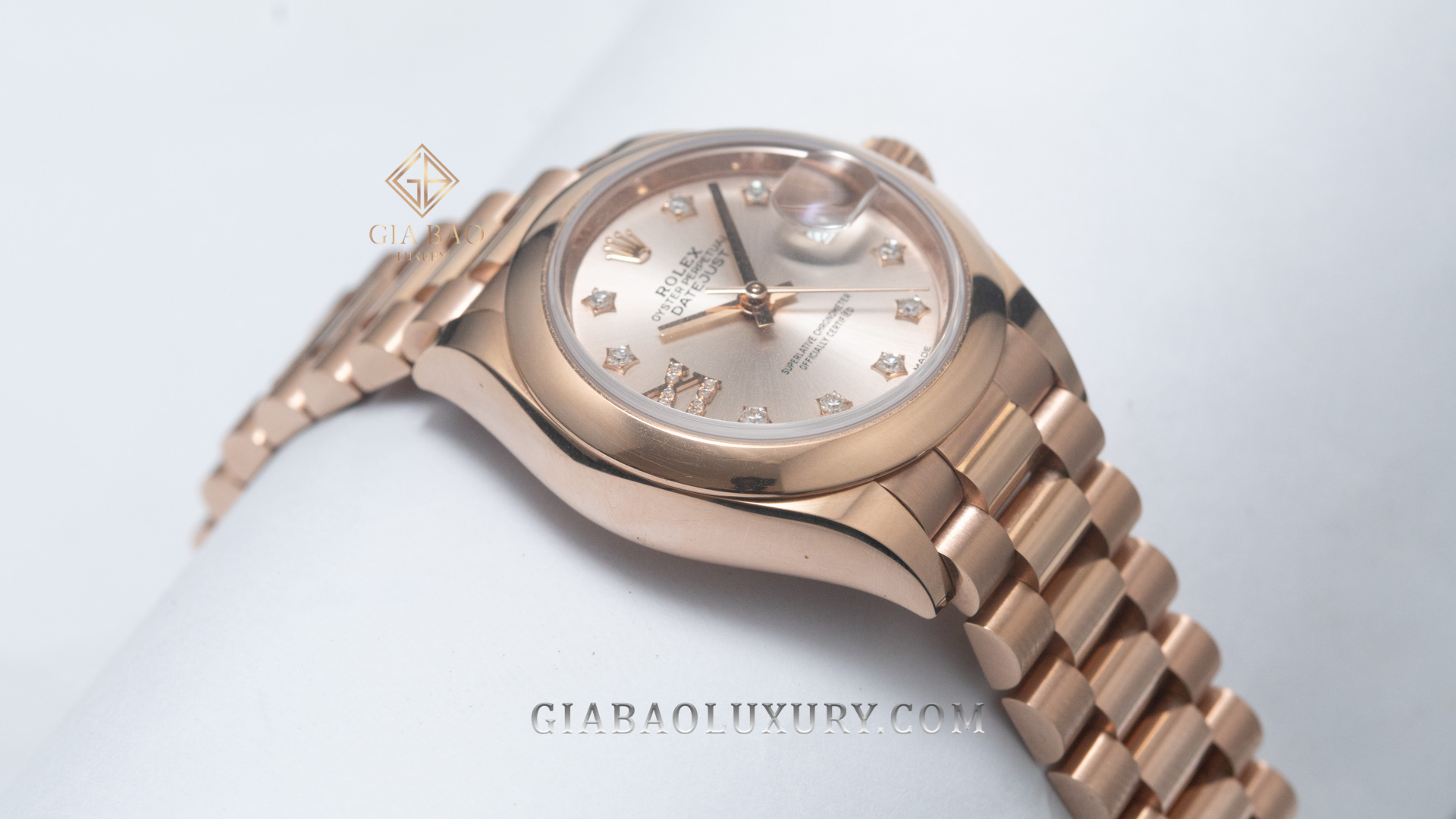 Đồng hồ Rolex Lady Datejust 279165 Mặt Số Sundust Cọc Số Sao