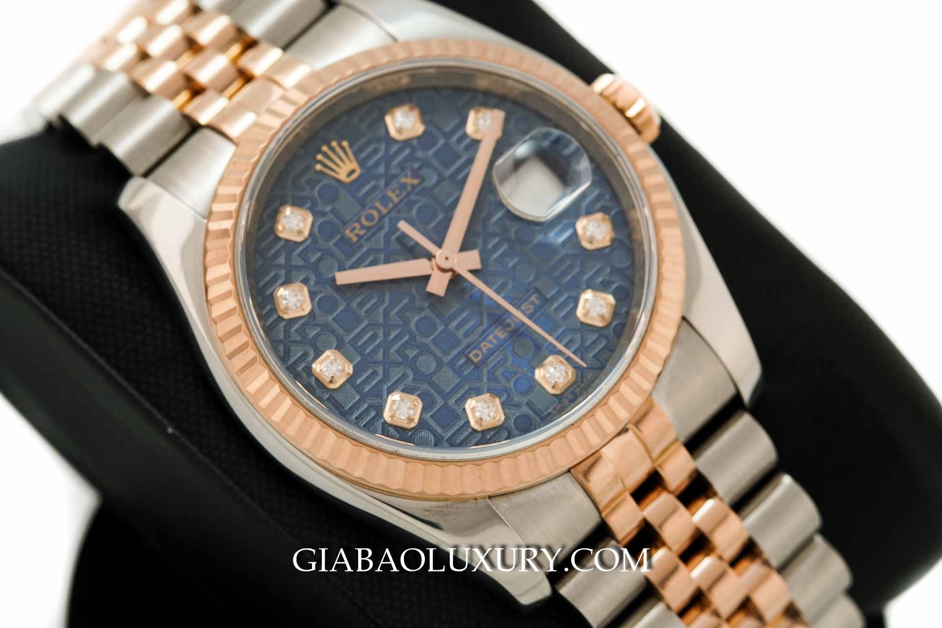 Đồng Hồ Rolex Datejust 36 116231 Mặt Số Vi Tính Xanh