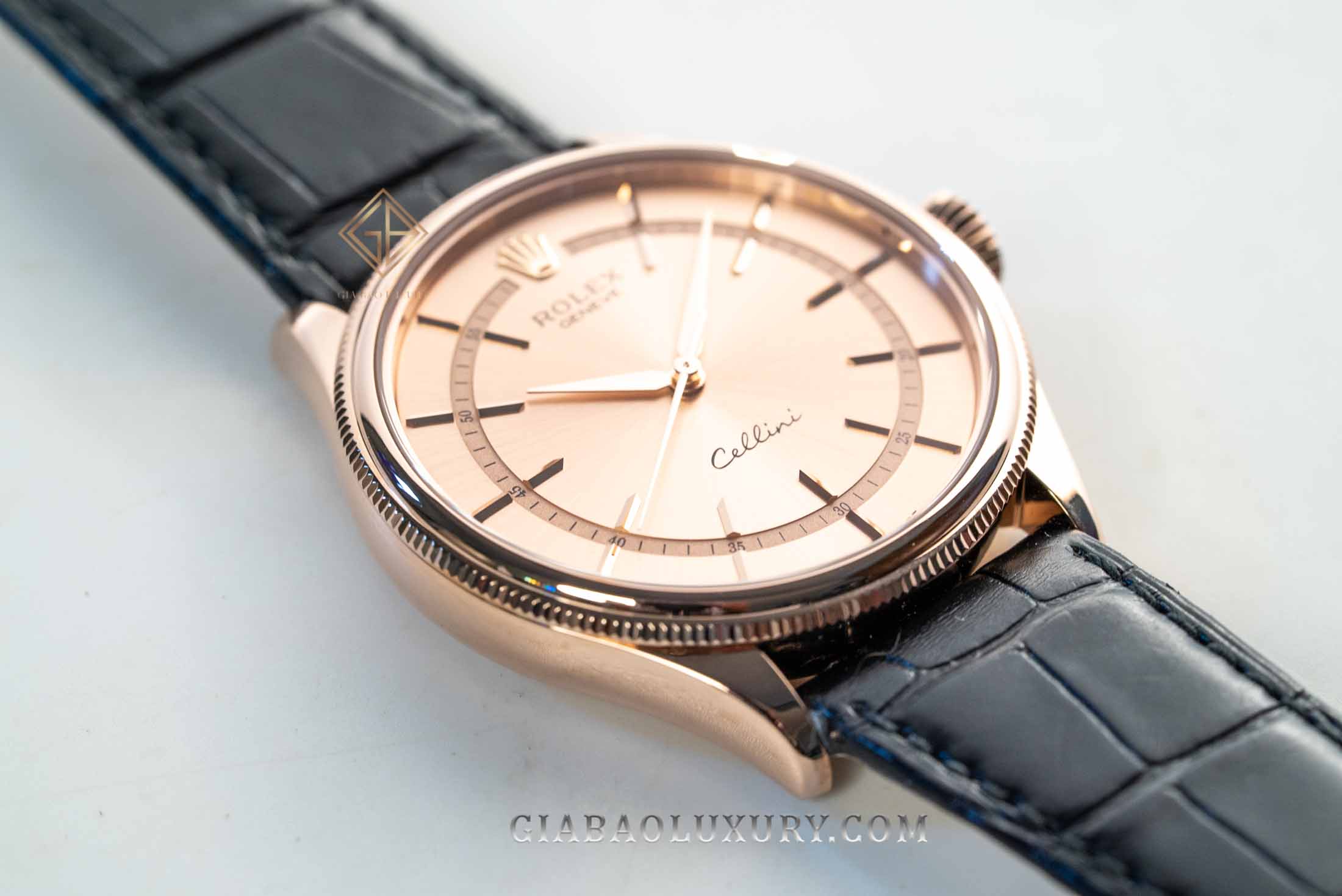 Đồng Hồ Rolex Cellini Time 50505 Mặt Số Hồng