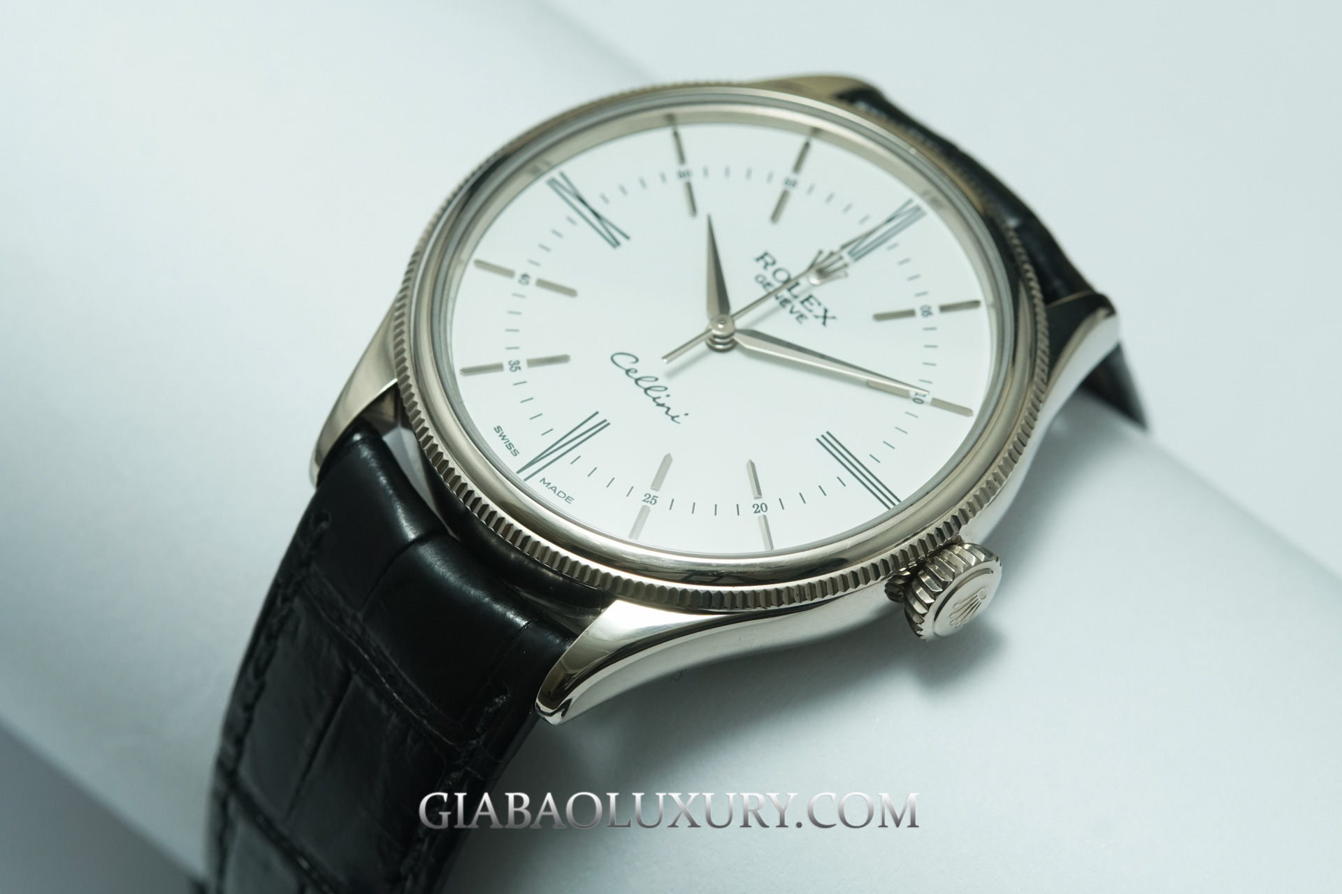 Đồng Hồ Rolex Cellini Time 50509 Mặt Số Trắng