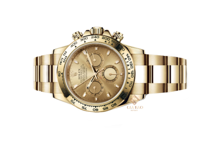 Đồng Hồ Rolex Cosmograph Daytona 116508 Mặt Số Vàng Champagne