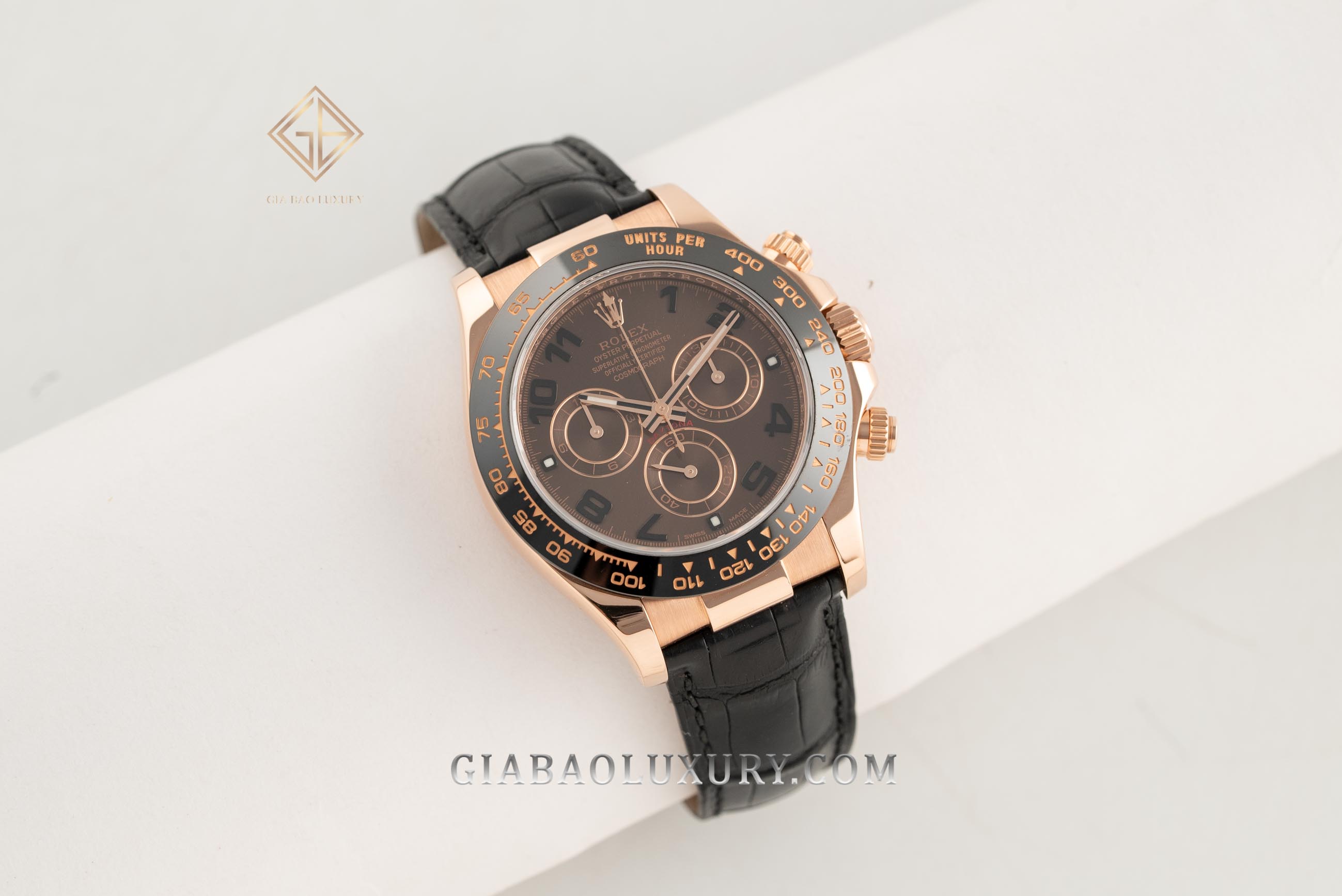 Đồng Hồ Rolex Cosmograph Daytona 116515LN Mặt Số Chocolate Dây Da