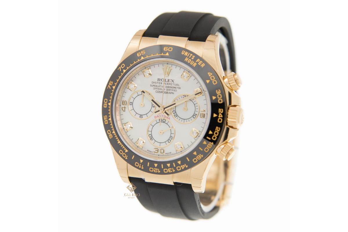 Đồng Hồ Rolex Cosmograph Daytona 116518LN Mặt Số Vỏ Trai Trắng