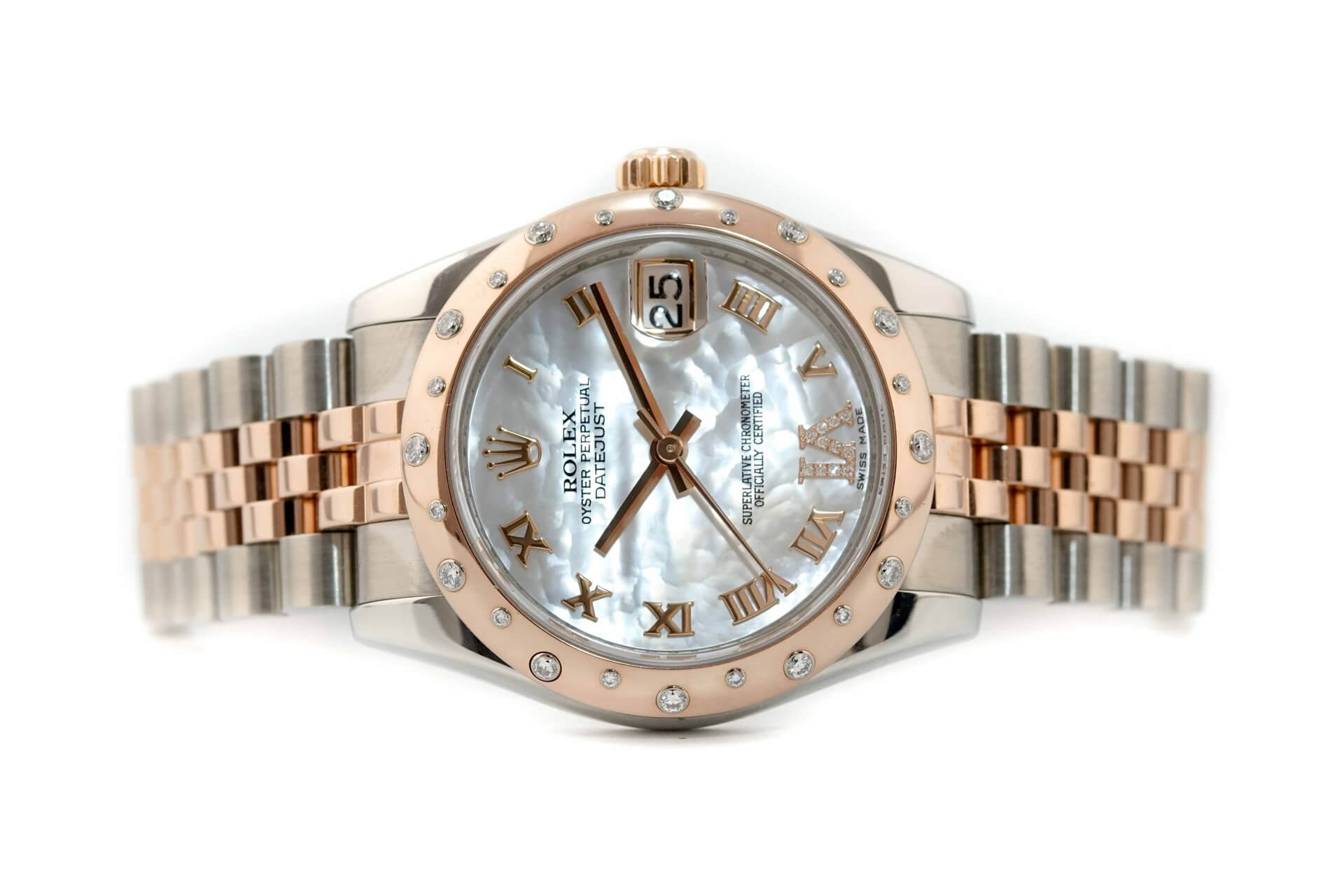 Đồng Hồ Rolex Datejust 31 178341 Mặt Số Vỏ Trai Trắng